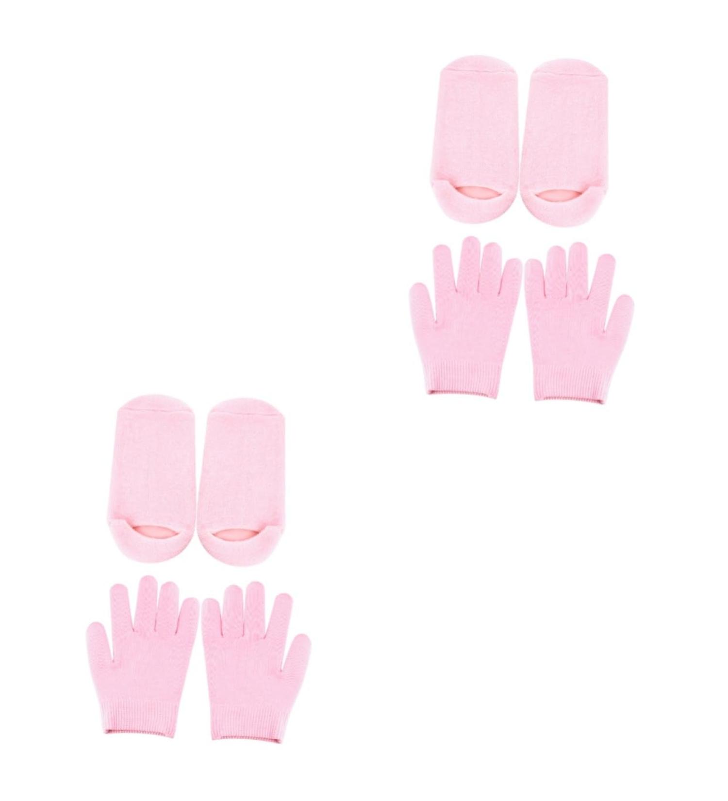 Healeved 4 Pairs Moisturizing Socks Women s Socks Moisturizing Gloves Women Socks Moisture Gloves Moisturising Socks and Gloves Hand Mask Foot Mask Spa Socks Essential Oil Women's Mittens - Buy Online on GoSupps.com