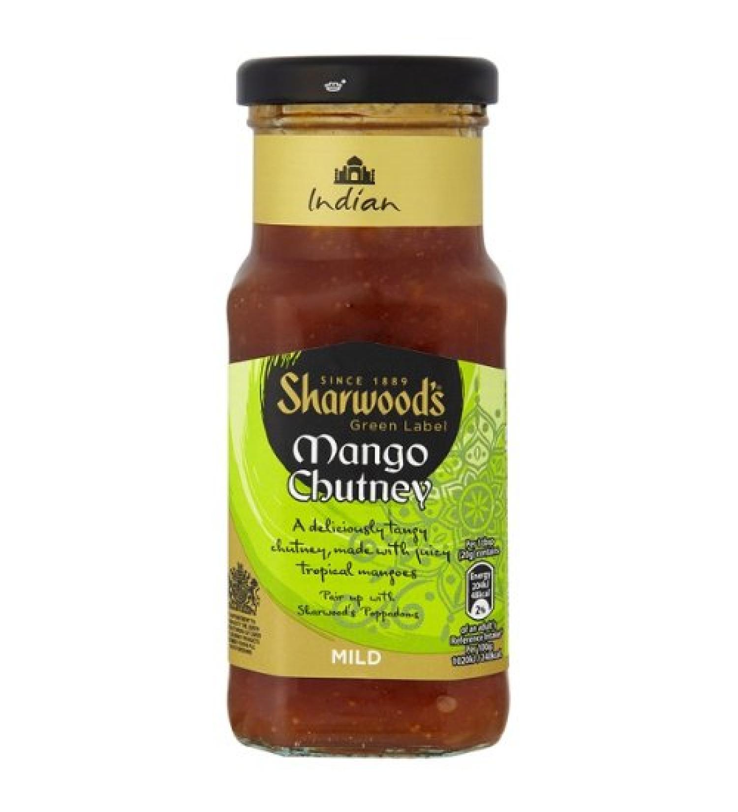 Sharwood's Sharwood The Green Label Mango Chutney Lot de 6 x 227 g