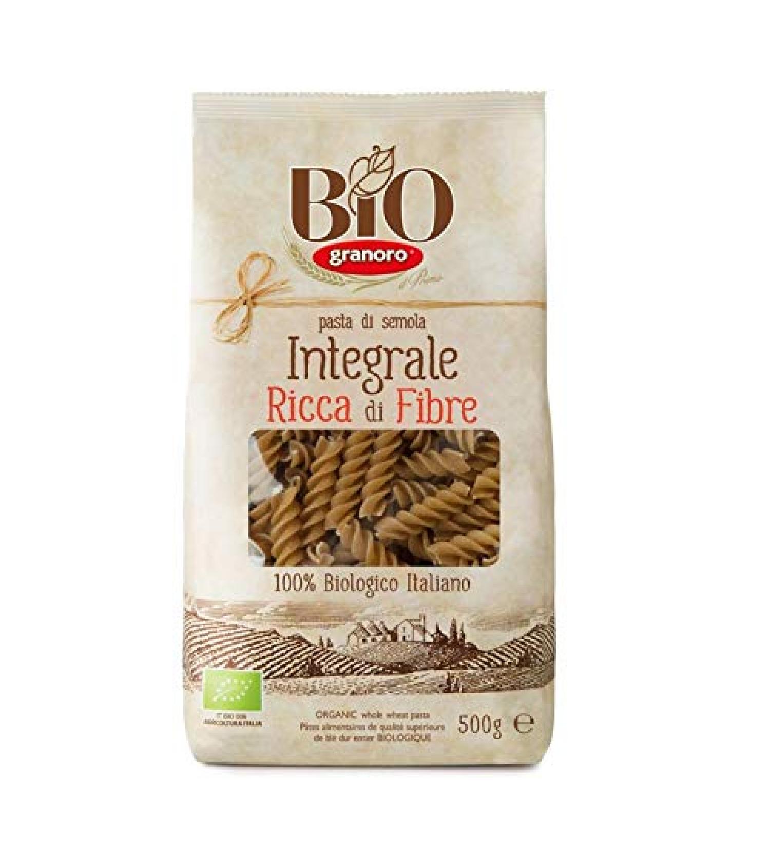 Granoro GRANORO - Organic Wholemeal Fusilli 500g - Pack of 4 - Free Delivery
