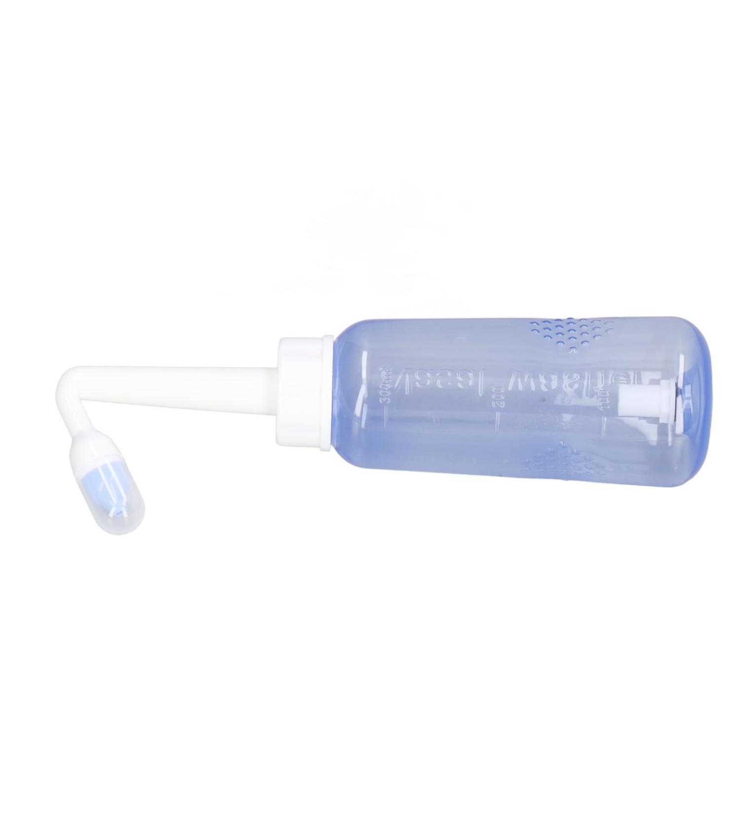 300ml Sinus Rinse Bottle PP EVA Nasal Wash Nose Cleaner Nasal Irrigation System with Two Nozzles - Buy Online on GoSupps.com