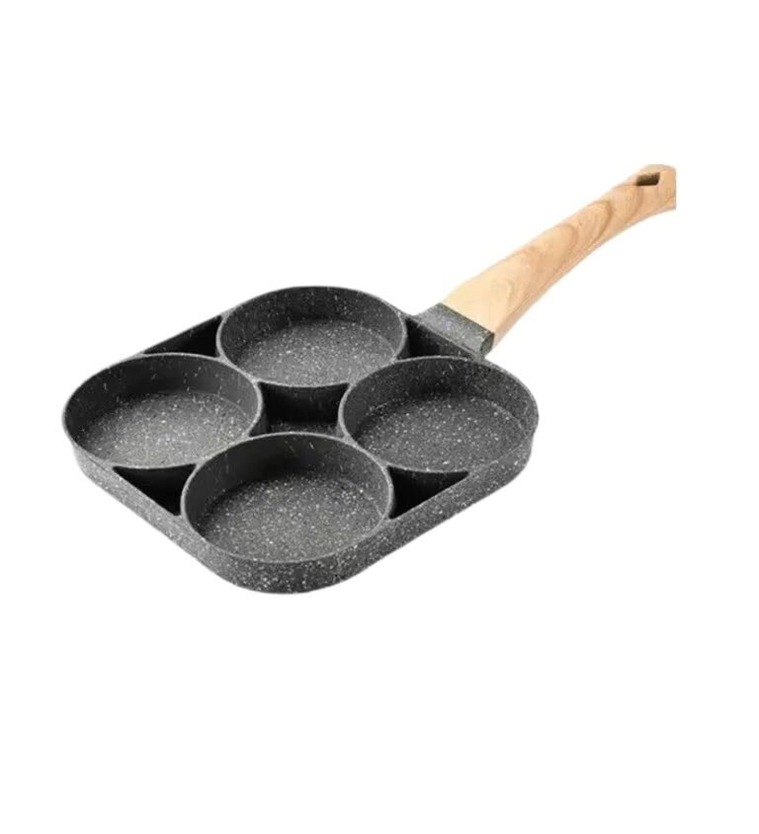 BARASH Frying Pan 4-Hole Non Stick Egg Pancake Steak Cooking Pot Hamburger Bread Breakfast Machine Cooking Utensils Non Stick Pan