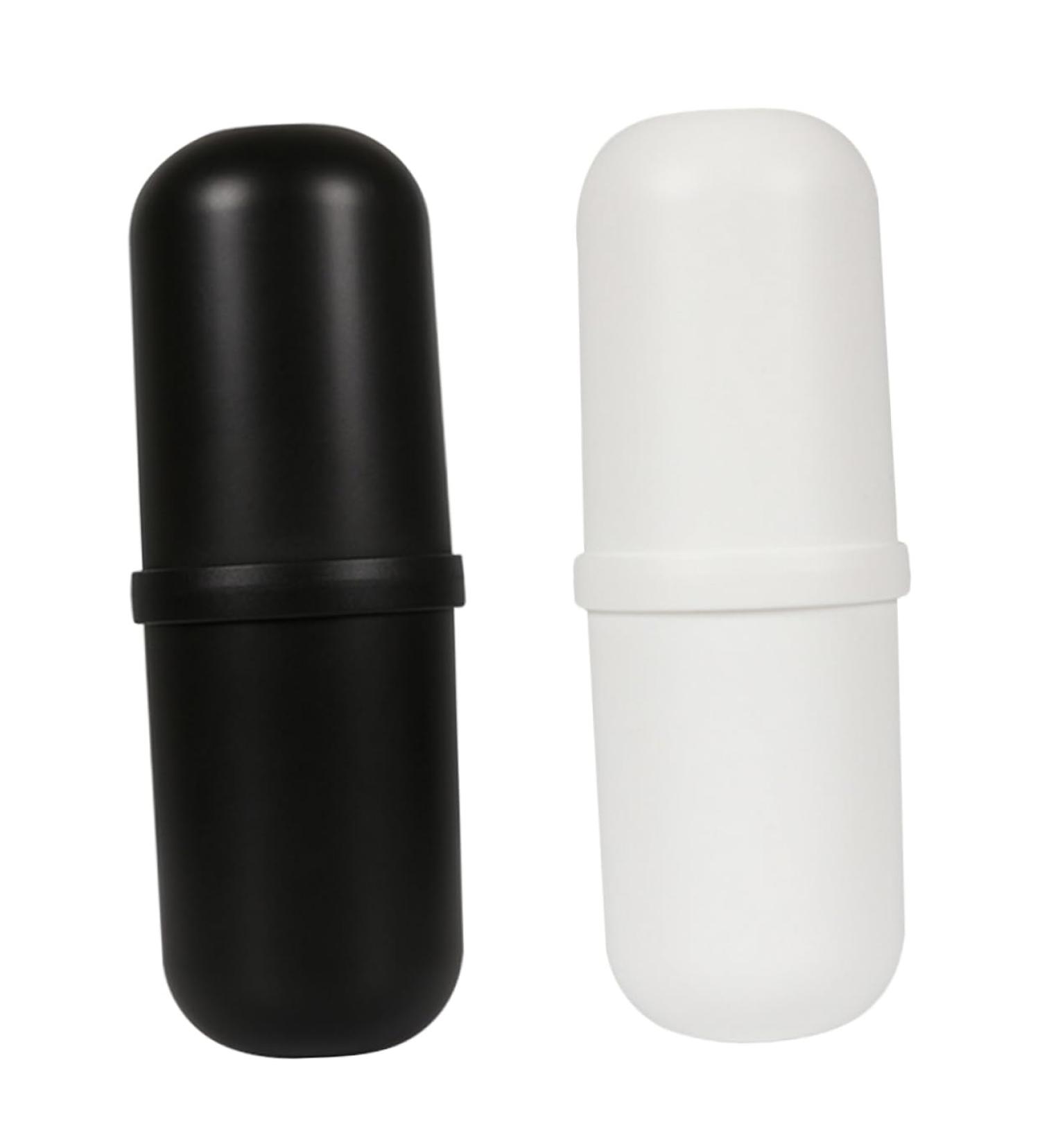 Anneomas 2-Piece Plastic Toothbrush Cup & Holder - Stylish Toothbrush Organizer for Home - Raccoon Design - Buy Online on GoSupps.com