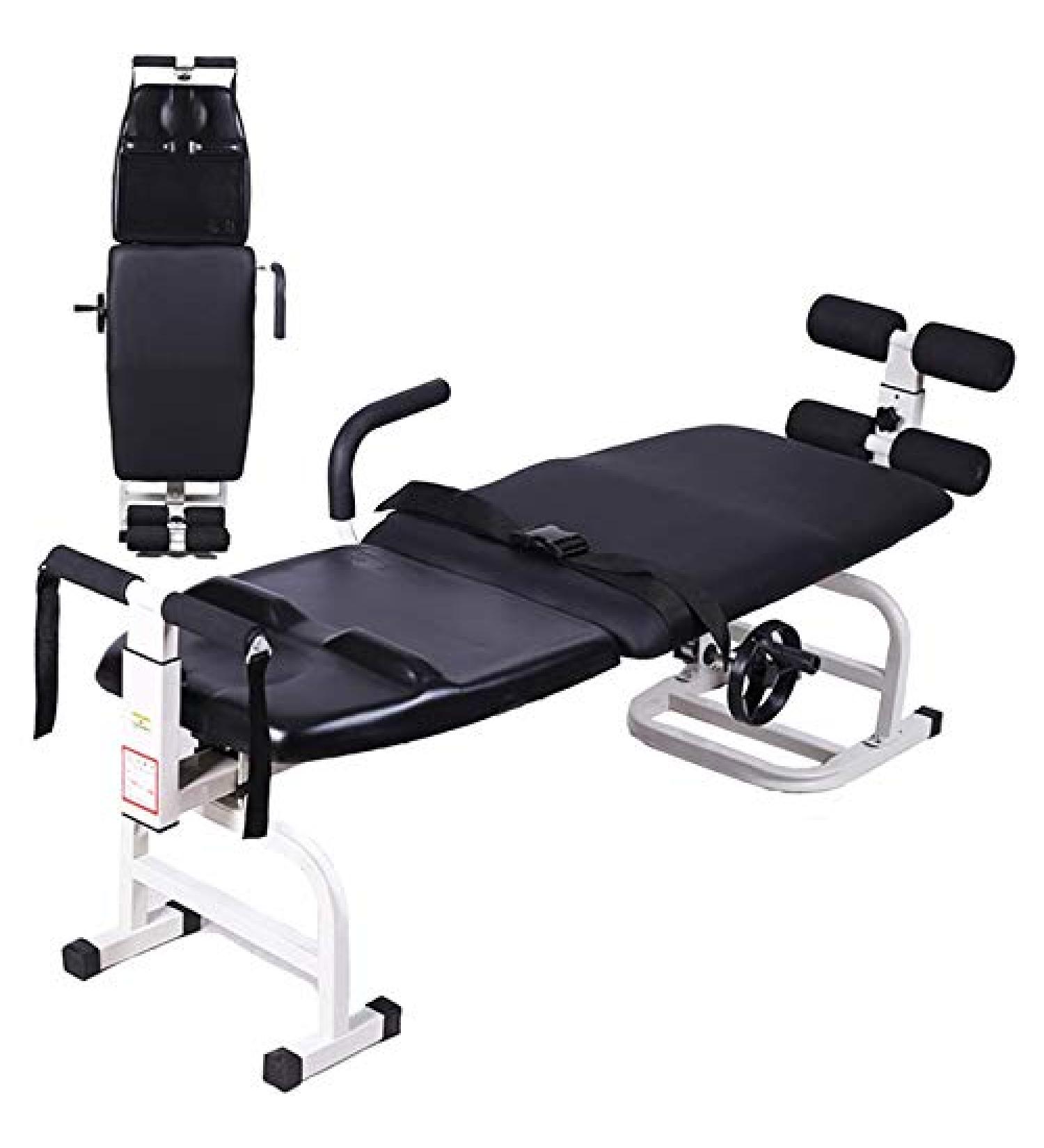 Cervical and Traction Bed Back Traction Device Folding Body Stretching Equipment for Relieve Cervical Back Pain and Fatigue - Buy Online on GoSupps.com