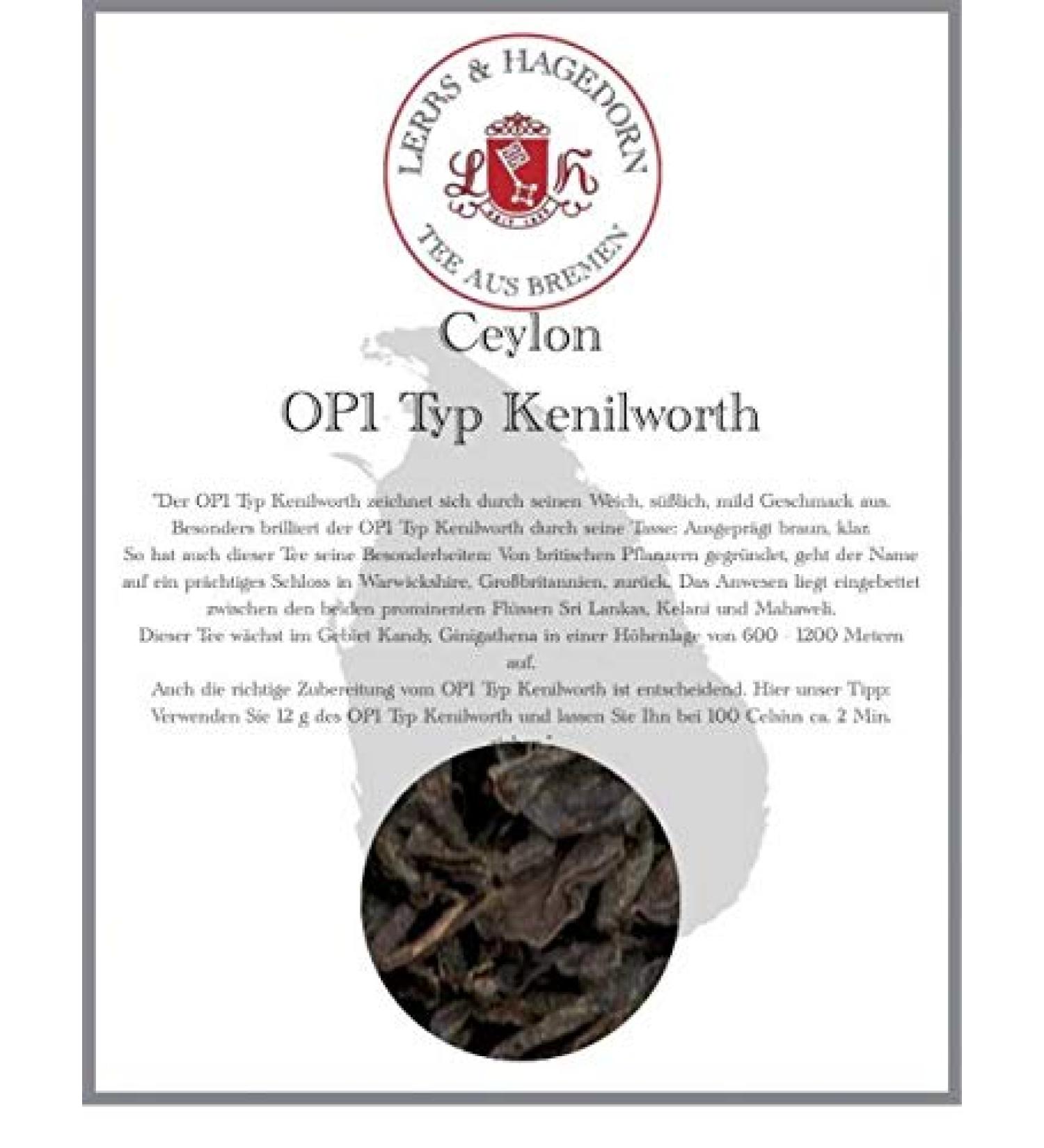  Lerbs & Hagedorn Ceylon OP1 Type Kenilworth 2 kg - Buy Online on GoSupps.com