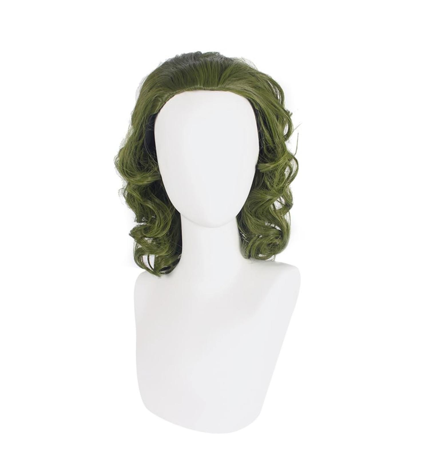 Yssevlon Green Wig for Clown Costume Wig Men Short Wavy Wig Joker Fleck Wig Halloween - Buy Online on GoSupps.com