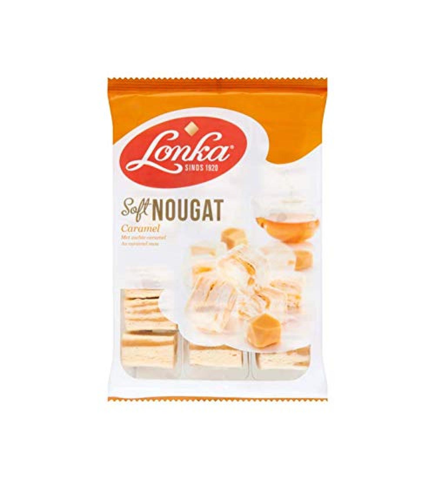 Nougat | Lonka | Soft Nougat Caramel | Poids total 200 grammes