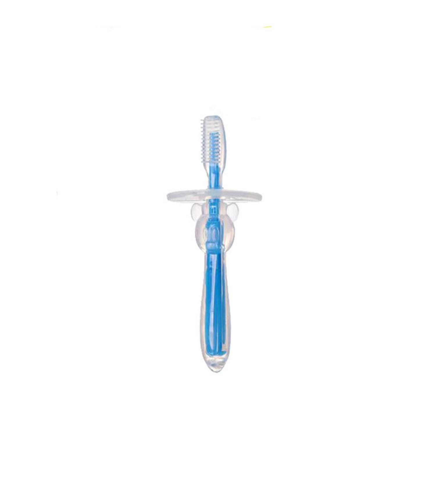 Silicone Toothbrush Toddler Tooth Brush Toddler Toothbrushes Oral Brush Toothware Infant Toy Massage - Buy Online on GoSupps.com