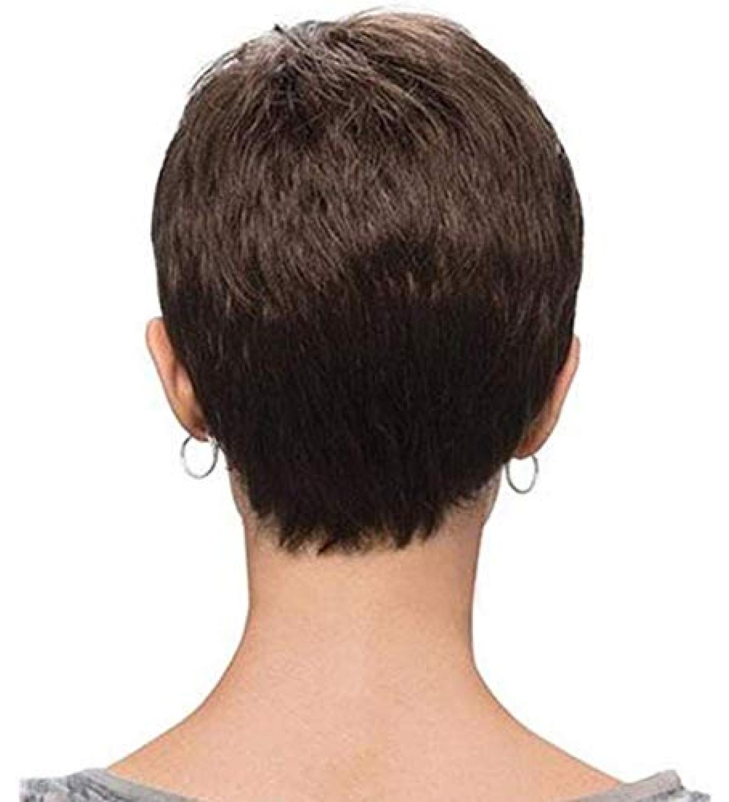 African Pixie Cut Wigs for Black Women - Short 8 Synthetic Bob with Ponytail - Dark Brown 100g - Buy Online on GoSupps.com