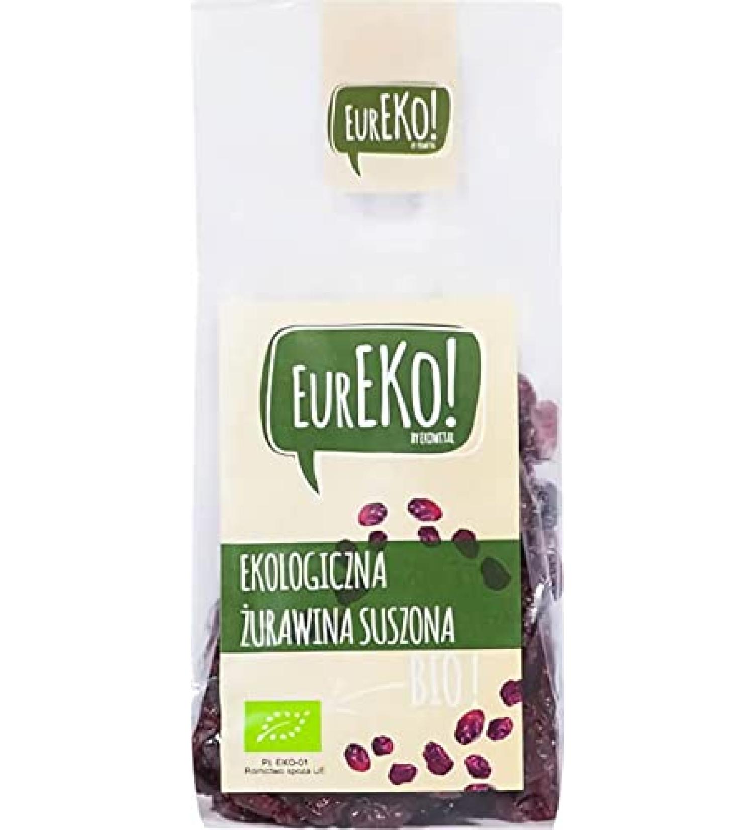 Dried cranberries ORGANIC 100g Eureko