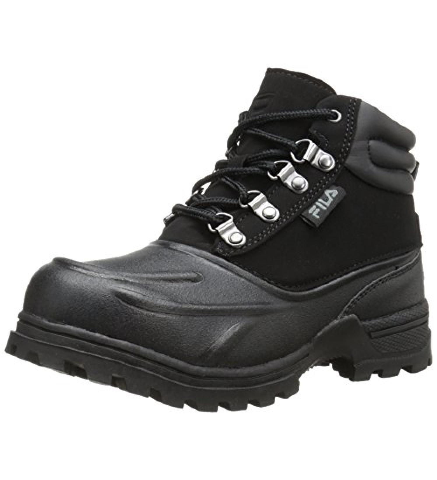 Fila Weathertec Hiking Shoe - Little Kid (4-8 Years) Size 1 Black/Black/Black - Buy Online on GoSupps.com