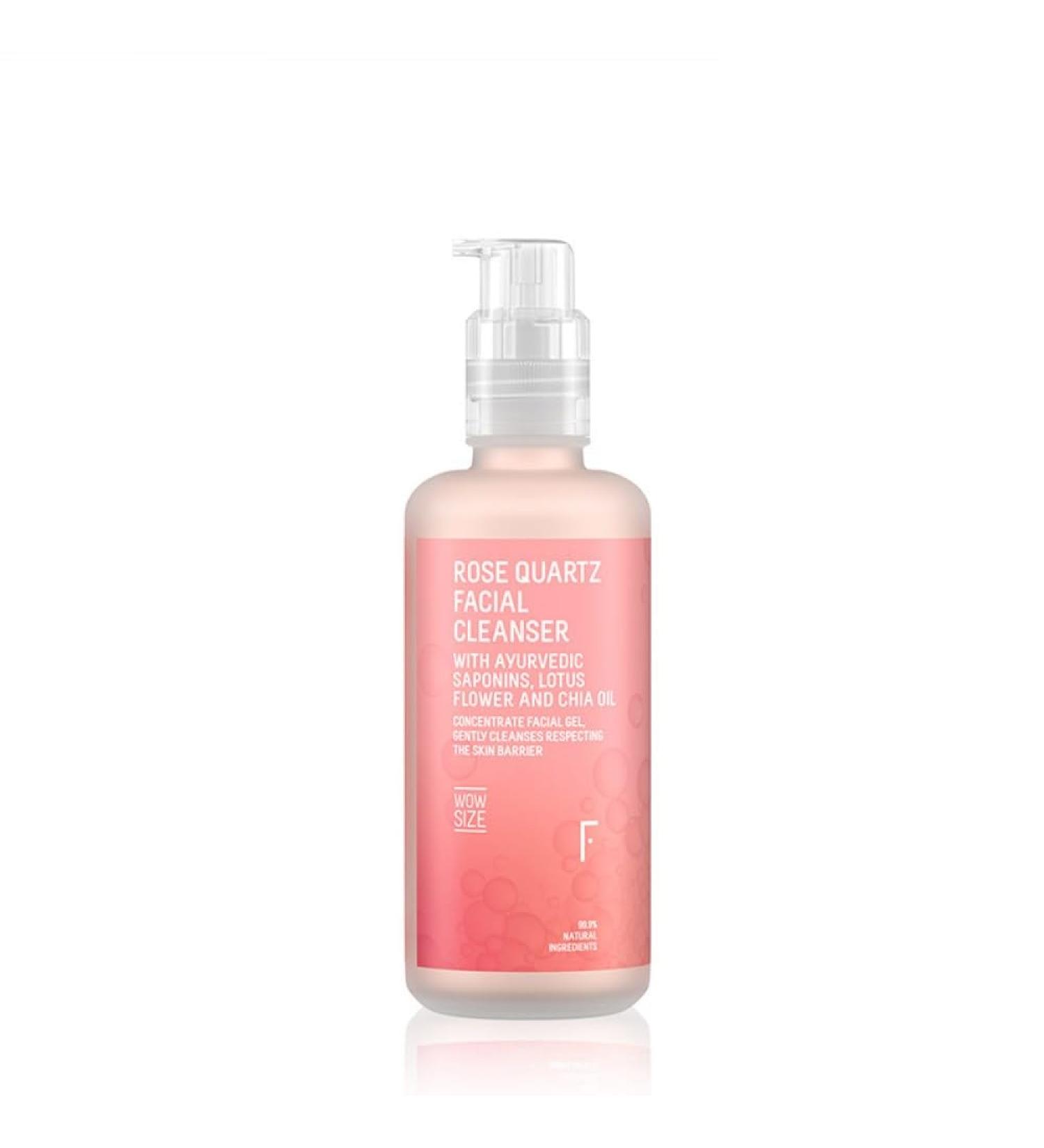 Freshly Cosmetics Rose Quartz facial cleanser 999 natural pH value deep cleansing without drying out or irritation brushing maintains skin barrier 200 ml - Buy Online on GoSupps.com