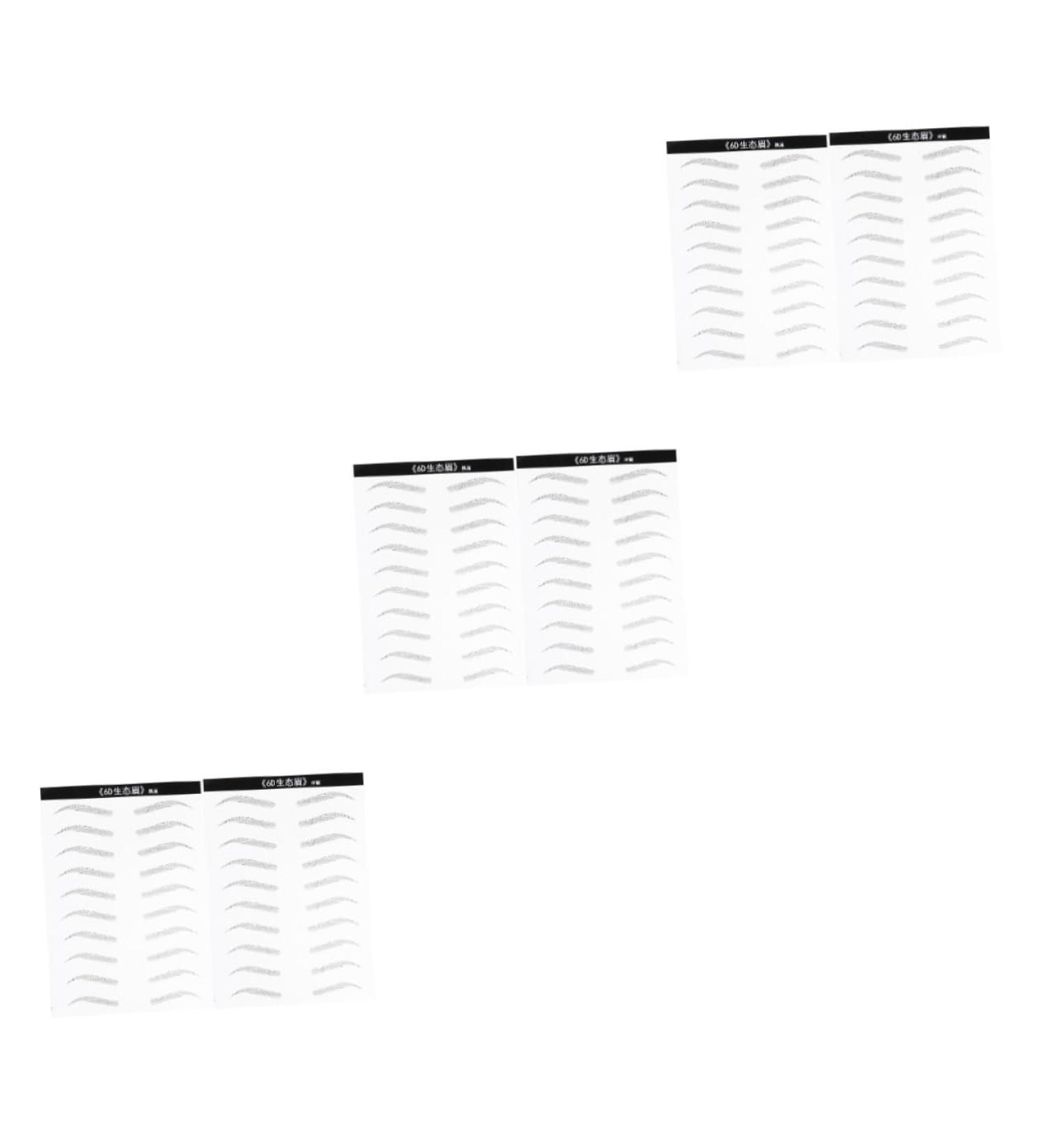 FOMIYES 6 Sheets Pairs Hair Supplies Stickers Waterproof Black Makeup Eyebrowsb Tool Make up The Lazy 4d - Buy Online on GoSupps.com