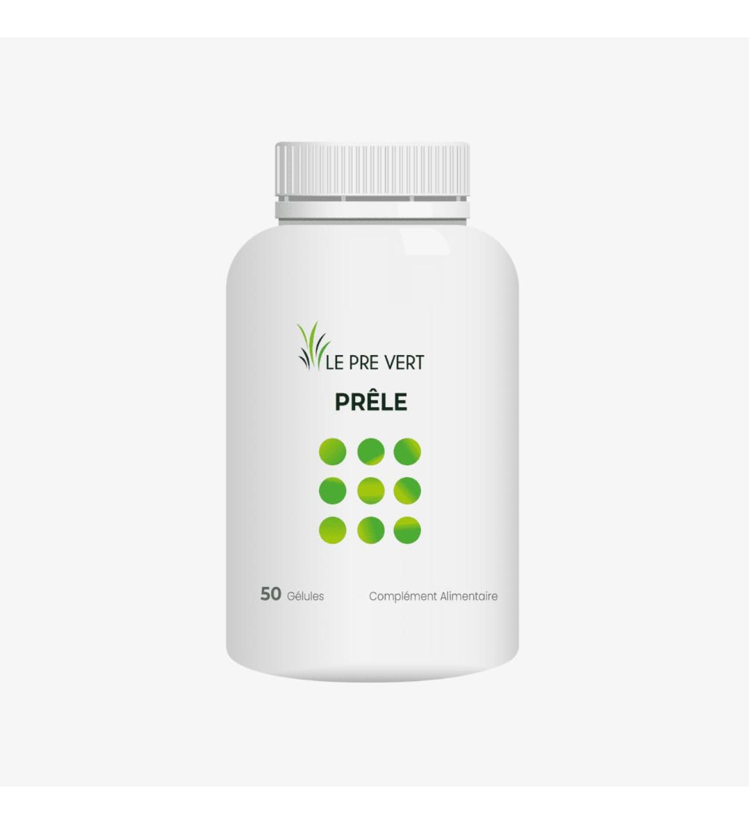 PRELE - 50 Capsules - Le Pr Vert - Rich in Silica from the Aerial Part of Horsetails - Remineralization - French Brand - Buy Online on GoSupps.com