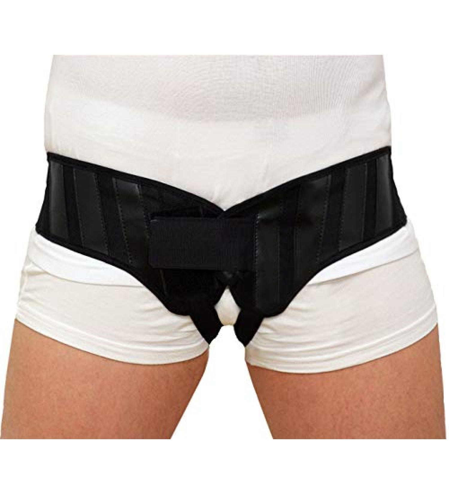 Hernia Belt Double Sided Hernia Truss Support Inguinal Belt (Small 70-80 cm (27 6-31 5"))