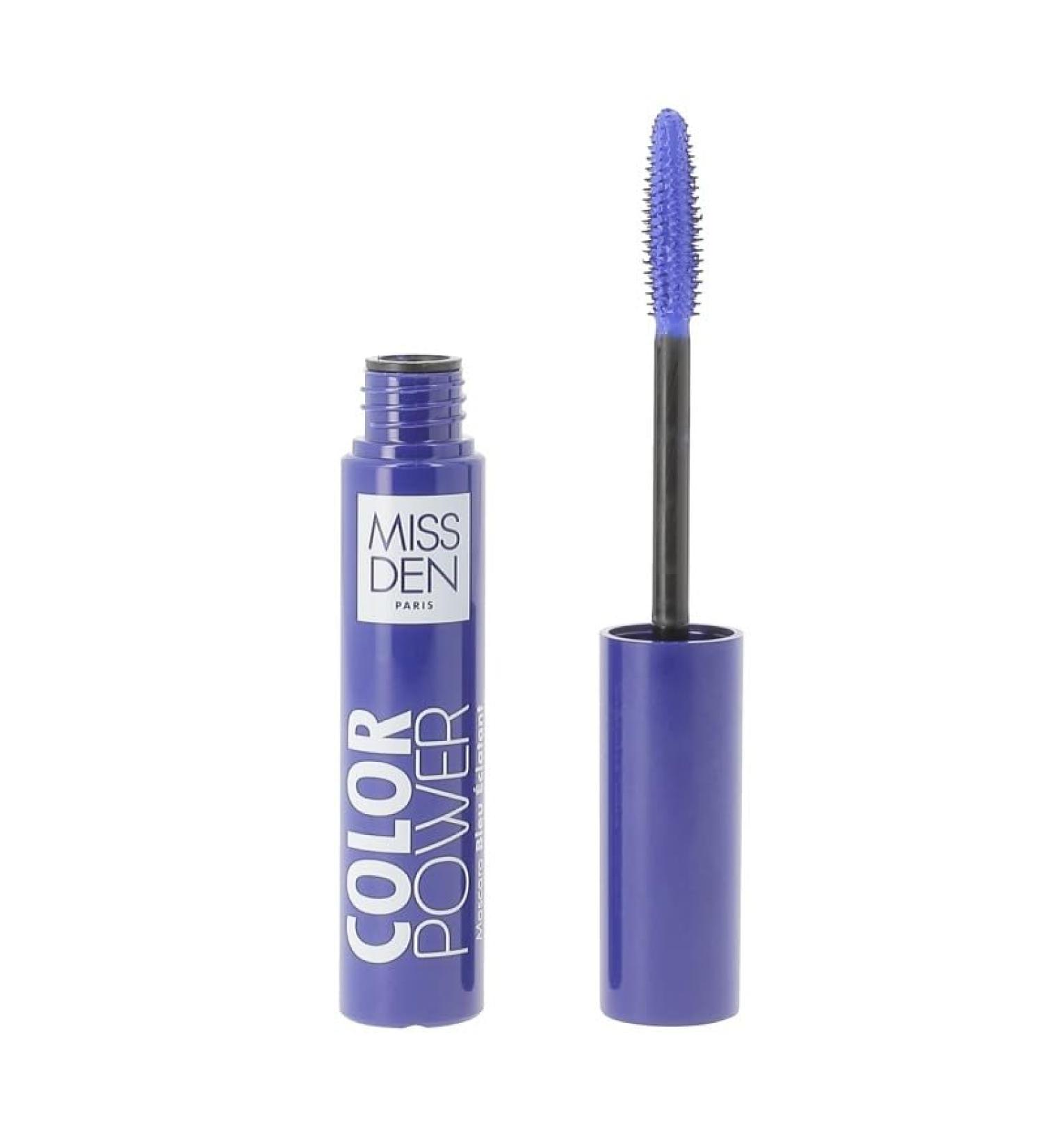 Color Power Mascara - Miss Den - Intense Color Mascara - Volume and Lengthening Effect - Shade 406 blue - Buy Online on GoSupps.com