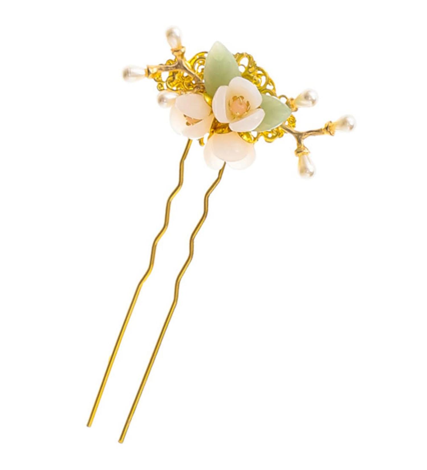 LALAFINA Flower Pearl Hairpin Asian Hair Bridal Hair Clip Flower Hair Accessories Tiara for Bride Wedding Chignon Pin Hair Accessories for Chinese Hair Clip Tool Alloy Miss Manual - Buy Online on GoSupps.com