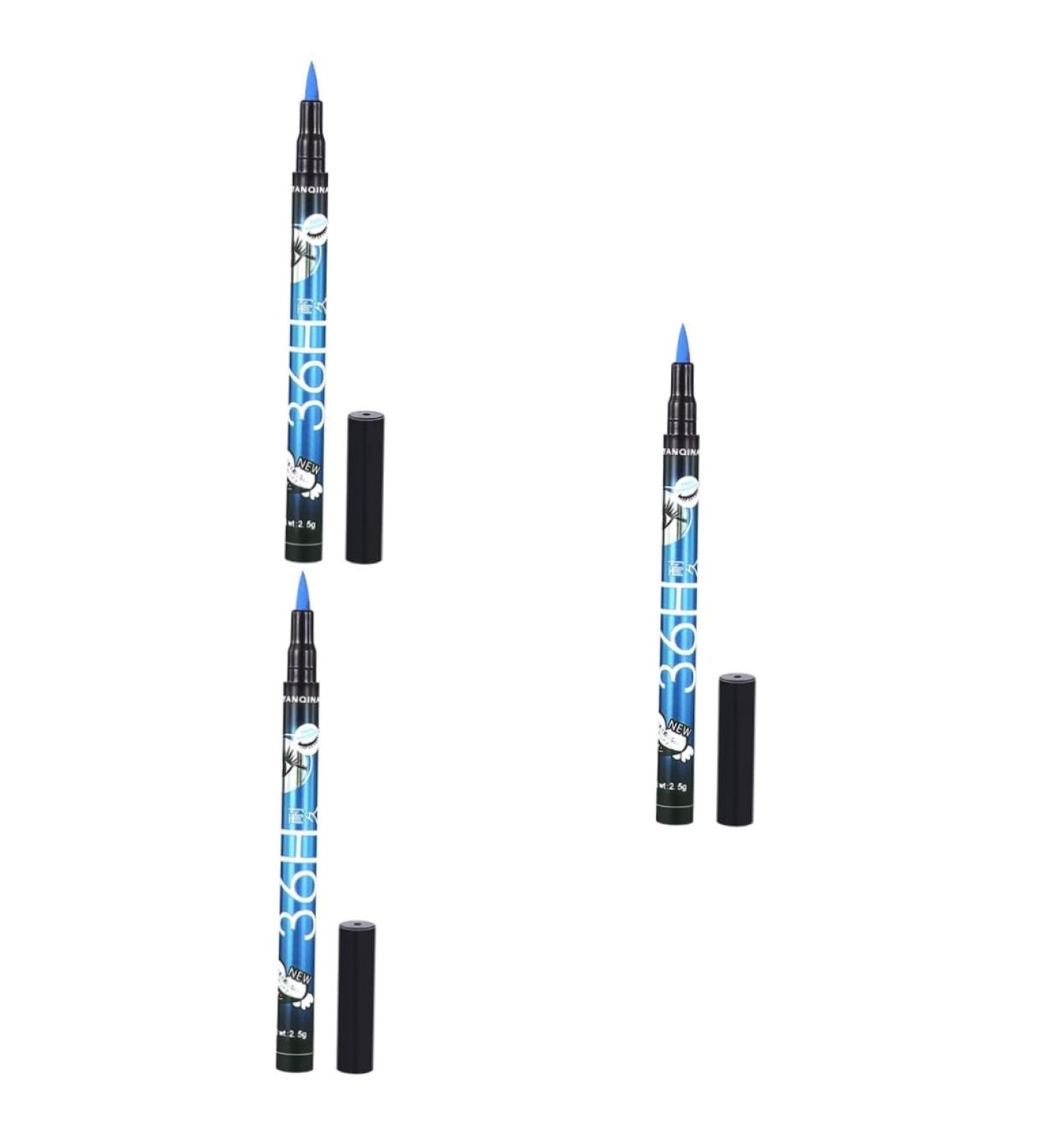 FRCOLOR 3Pcs Liquid Eyeliner Eyeliner Pen Color For Women Party Makeup Size 1x3pcs as shown x 3pcs - Buy Online on GoSupps.com