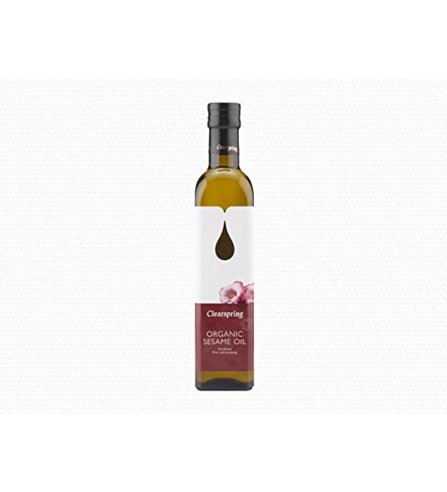 Clearspring Organic Sesame Oil - Cold Pressed- 500ml - Kosher by Clearspring