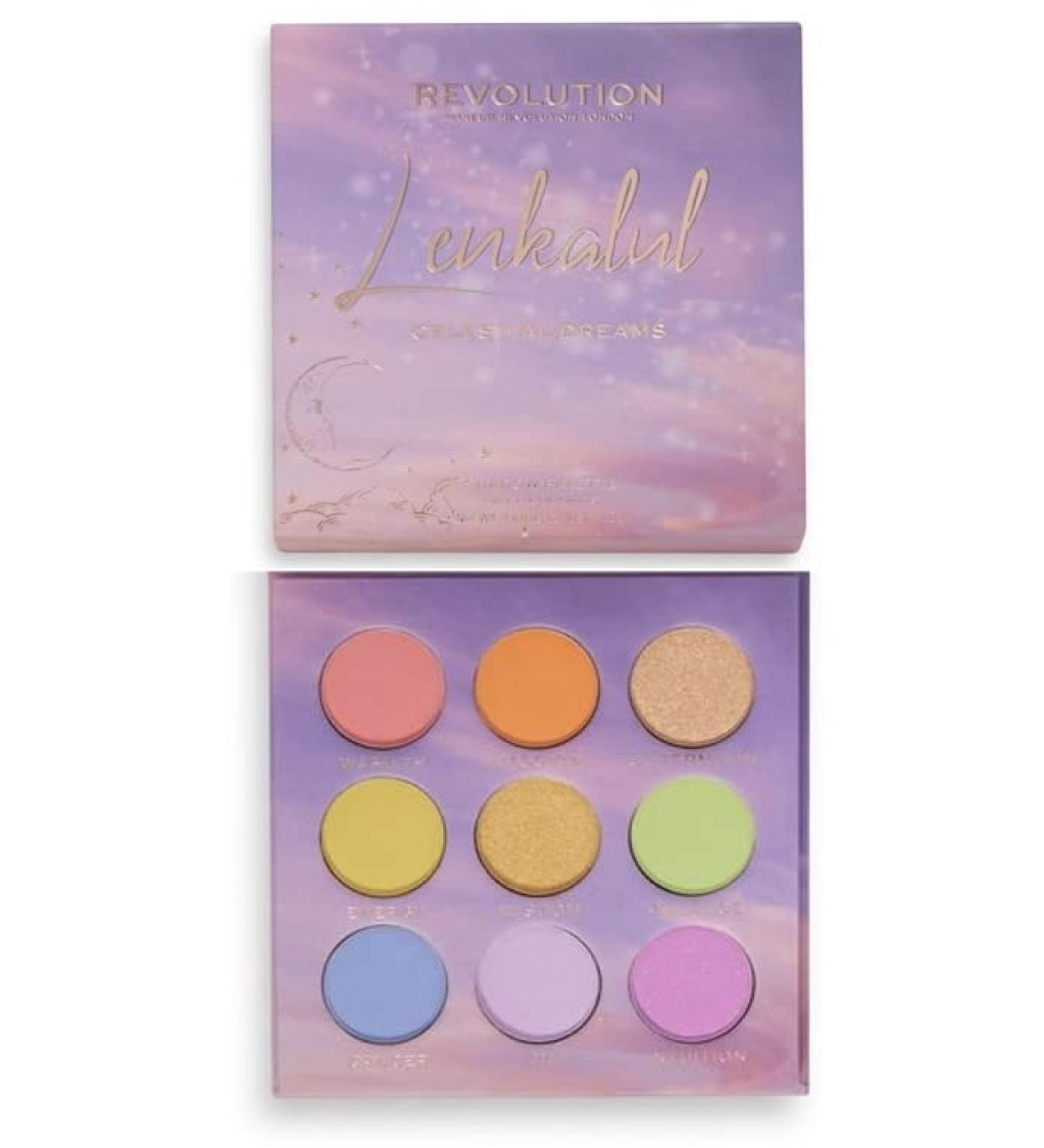 Revolution x Lenkalul Celestial Dreams Eyeshadow Palette - Vibrant Shades for Global Shipping - Buy Online on GoSupps.com
