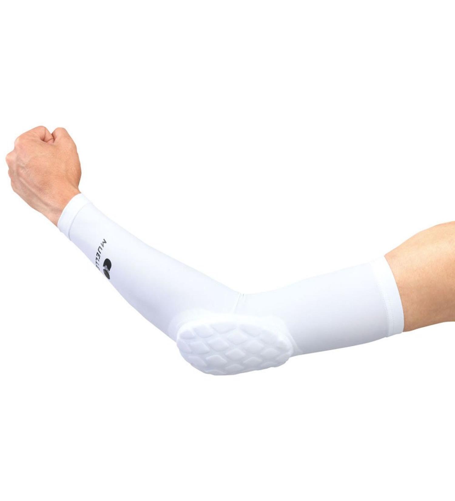 Diamond Pad Elbow Sleeve - White MED | International Shipping Available - Buy Online on GoSupps.com