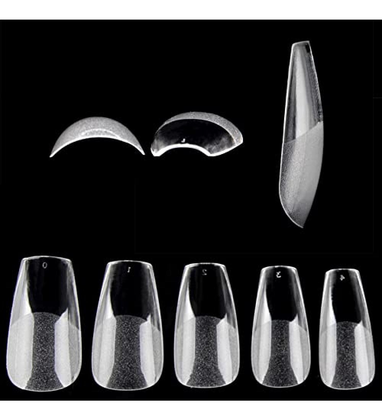 120 Matte Ballerina Press-On Tips | Short Full Cover Coffin Shape Nails for Stunning Nail Designs - Fast International Shipping - Buy Online on GoSupps.com