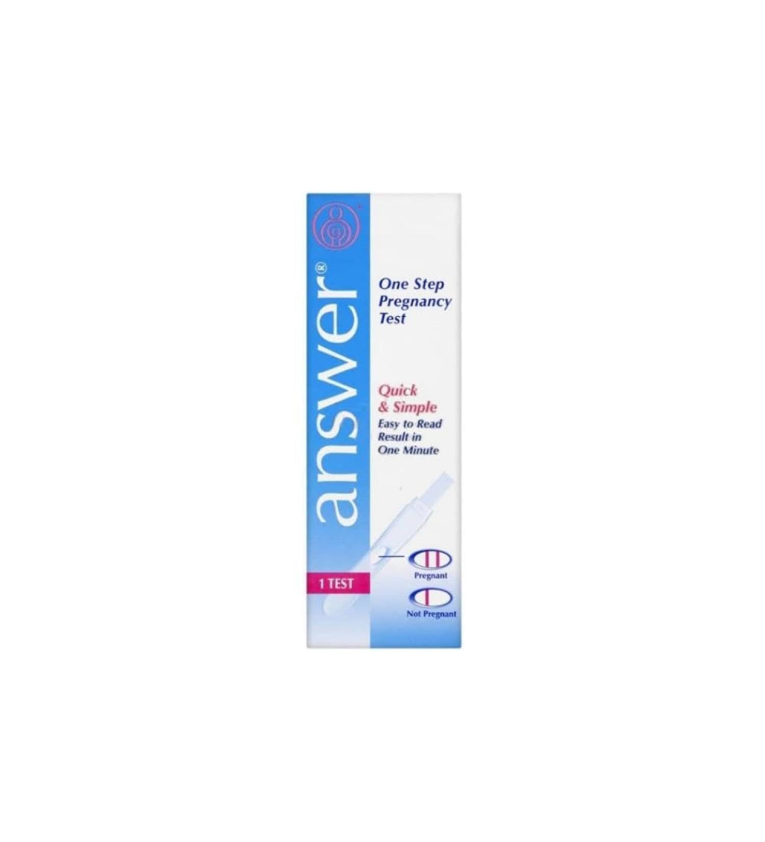 Answer One Step Pregnancy Test