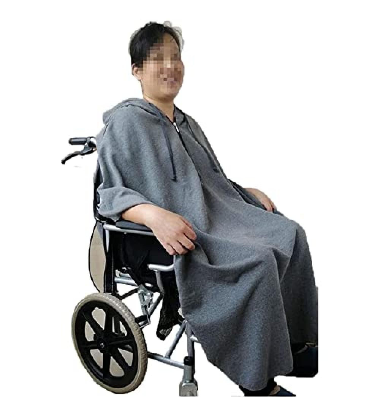 Wheelchair Blanket Wheelchair Cape Blanket Lightweight Wearable Blanket for Women and Man Warm Windproof Wheelchair Blanket Grey - Buy Online on GoSupps.com