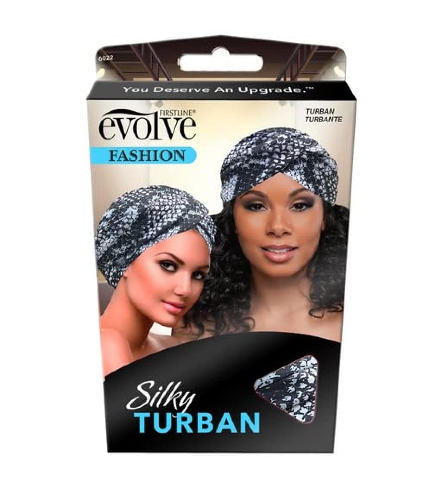 Evolve Silky Turban - Silver Animal Print | Premium Hair Protection - Buy Online on GoSupps.com