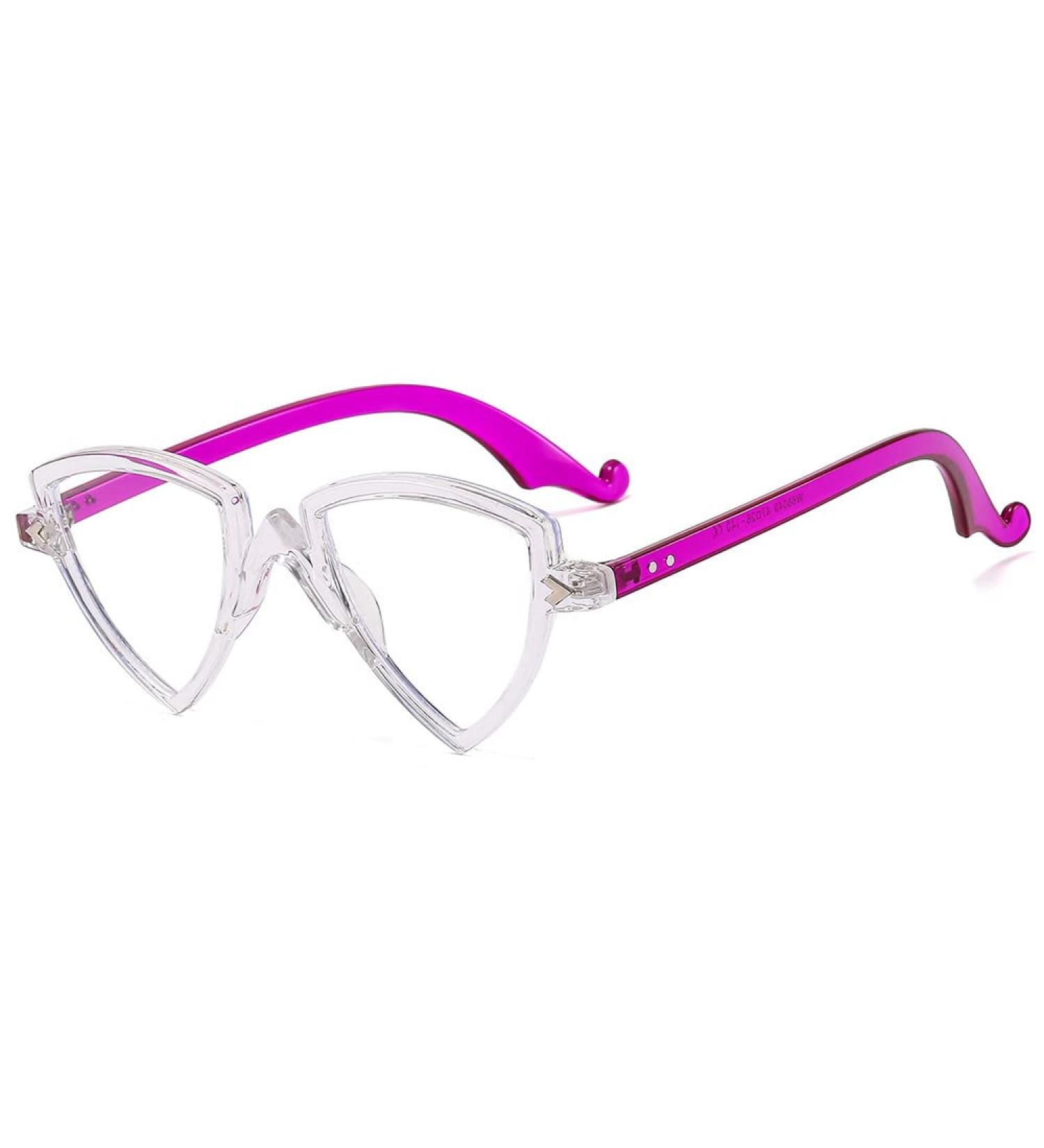 PARWANA Personality Triangle Reading Glasses - Stylish Blue Light Blocking Eyewear for Women +200 B5 - Anti Eyestrain & Comfortable - Buy Online on GoSupps.com