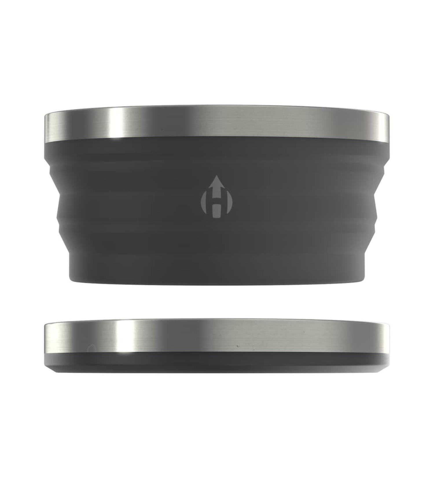 HYDAWAY Collapsible Bowl | Portable  Packable Dish for Camping  Hiking  Backpacking  Campervans  Travel  Kids and Pets | 1-Quart Capacity (Jet Black) - Buy Online on GoSupps.com