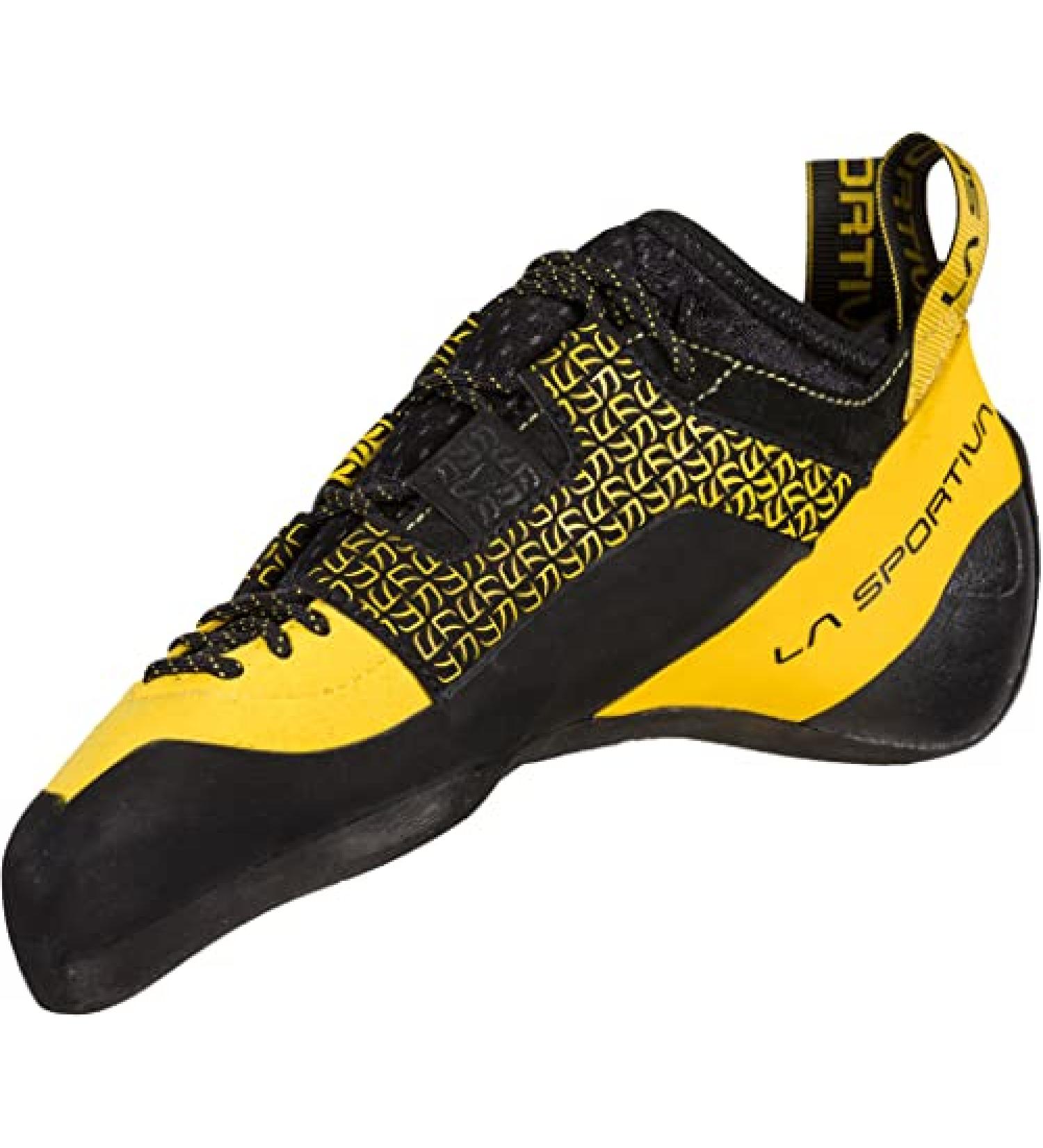 La Sportiva Men's Katana Lace Rock Climbing Shoes 10 - Yellow/Black - Buy Online on GoSupps.com