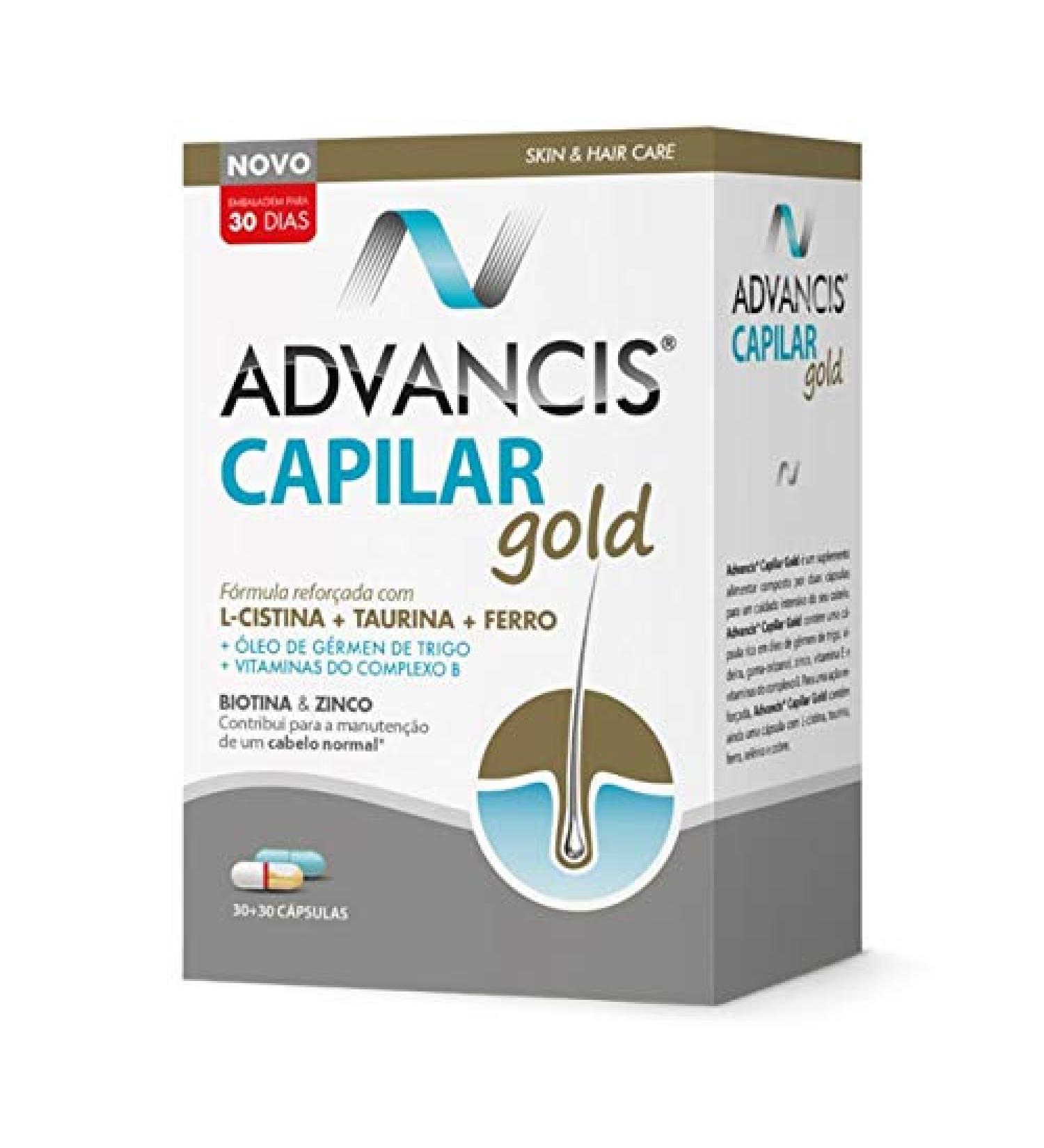 Advancis Stackable gold 30 blue capsules + 30 white capsules