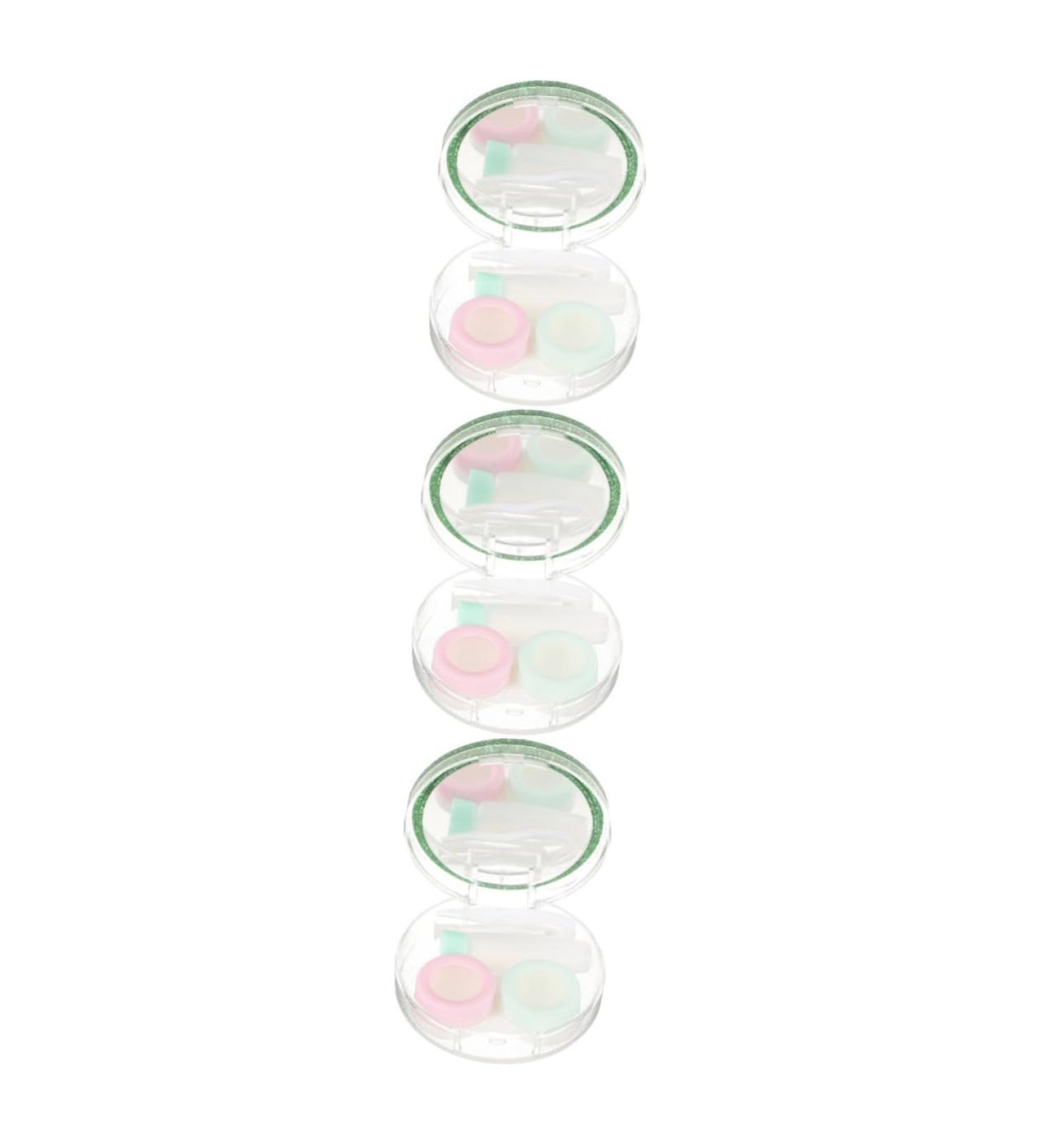 JECOMPRIS Contact Lens Foil Mirror Film Case | Portable Decorative Storage Box for Lenses | Small Plastic Holder for Contact Lens Protection - Buy Online on GoSupps.com