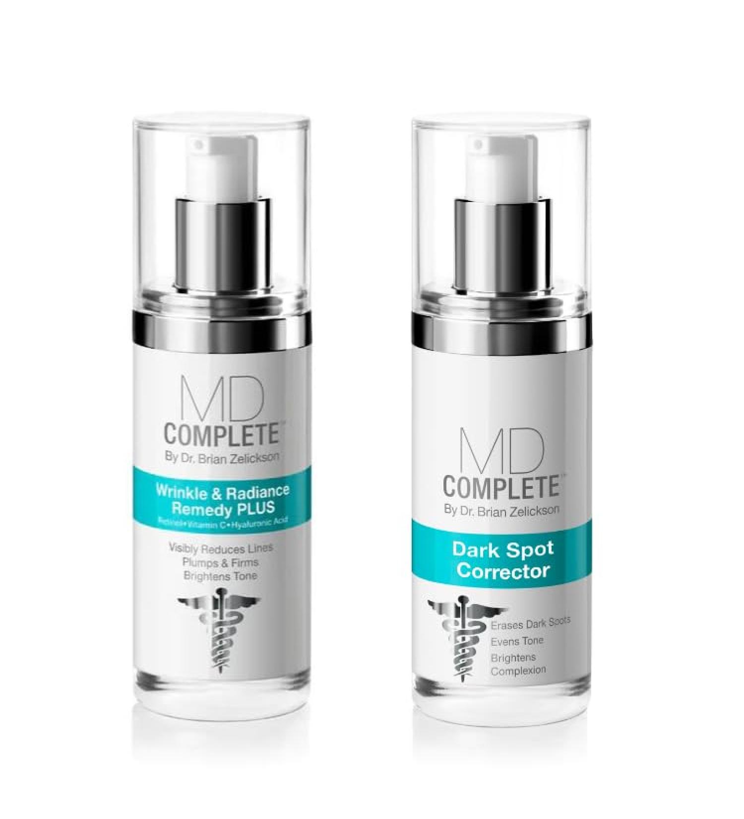 MD Complete Dark Spot Duo - Professional Skin Rejuvenation Set | Dark Spot Corrector & Wrinkle Remedy 1.0 Fl Oz Each | Shop Internationally - Buy Online on GoSupps.com