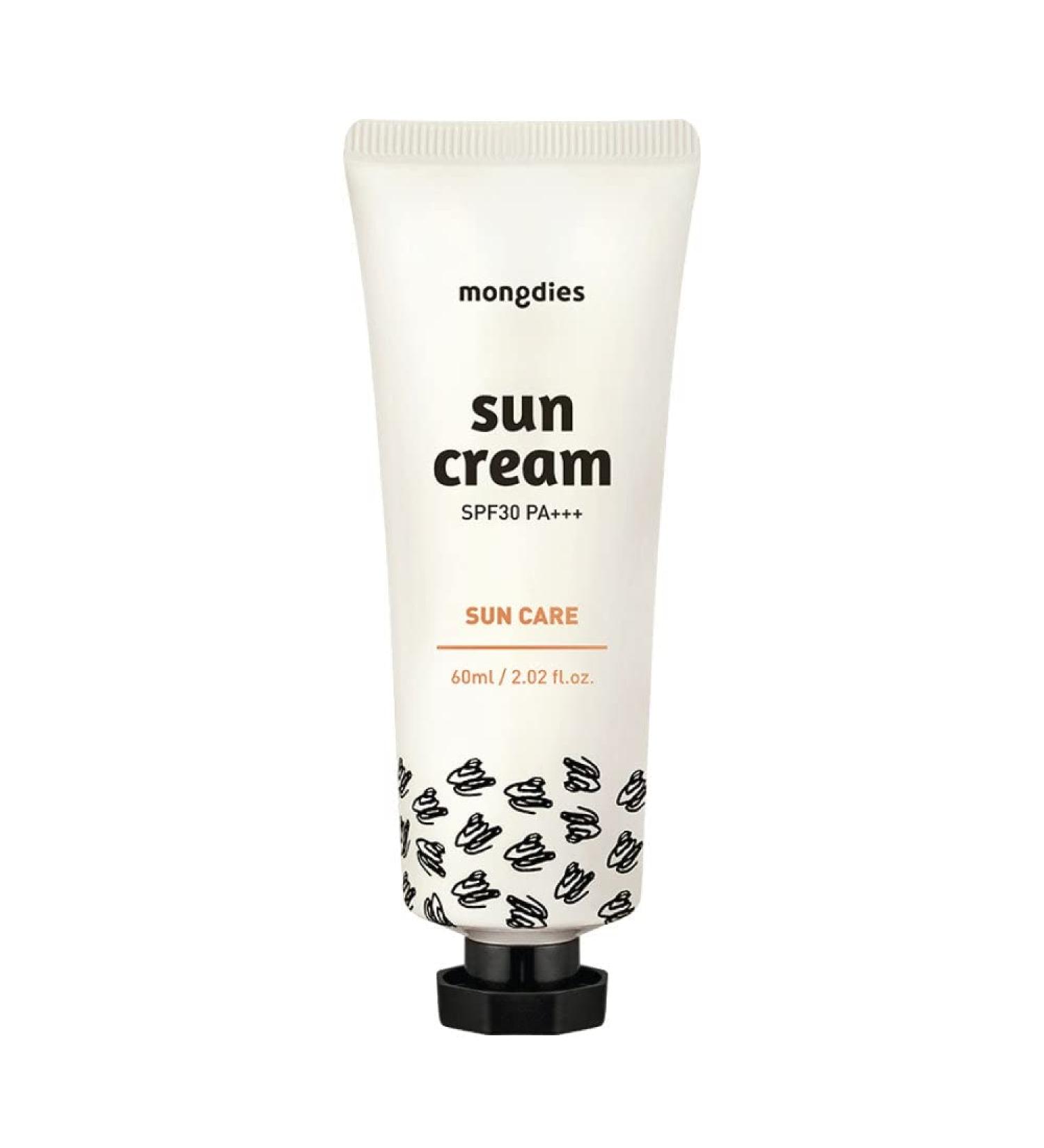 Mongdies Baby Sun Cream SPF30 PA+++ | 100% Safe Non-Sticky EWG Green Lightweight Sunscreen for Kids - 60ml - Buy Online on GoSupps.com