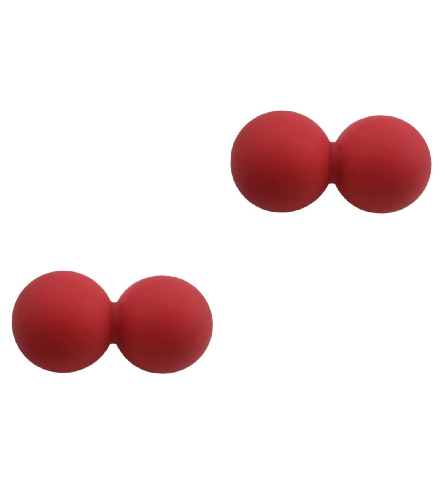 Buy Tovinanna 2-St Peanut Massage Balls | Silicone Yoga Roll for Full Body Relaxation & Foot Massage - Red Fitness Essentials for Mobility & Wellness - Buy Online on GoSupps.com