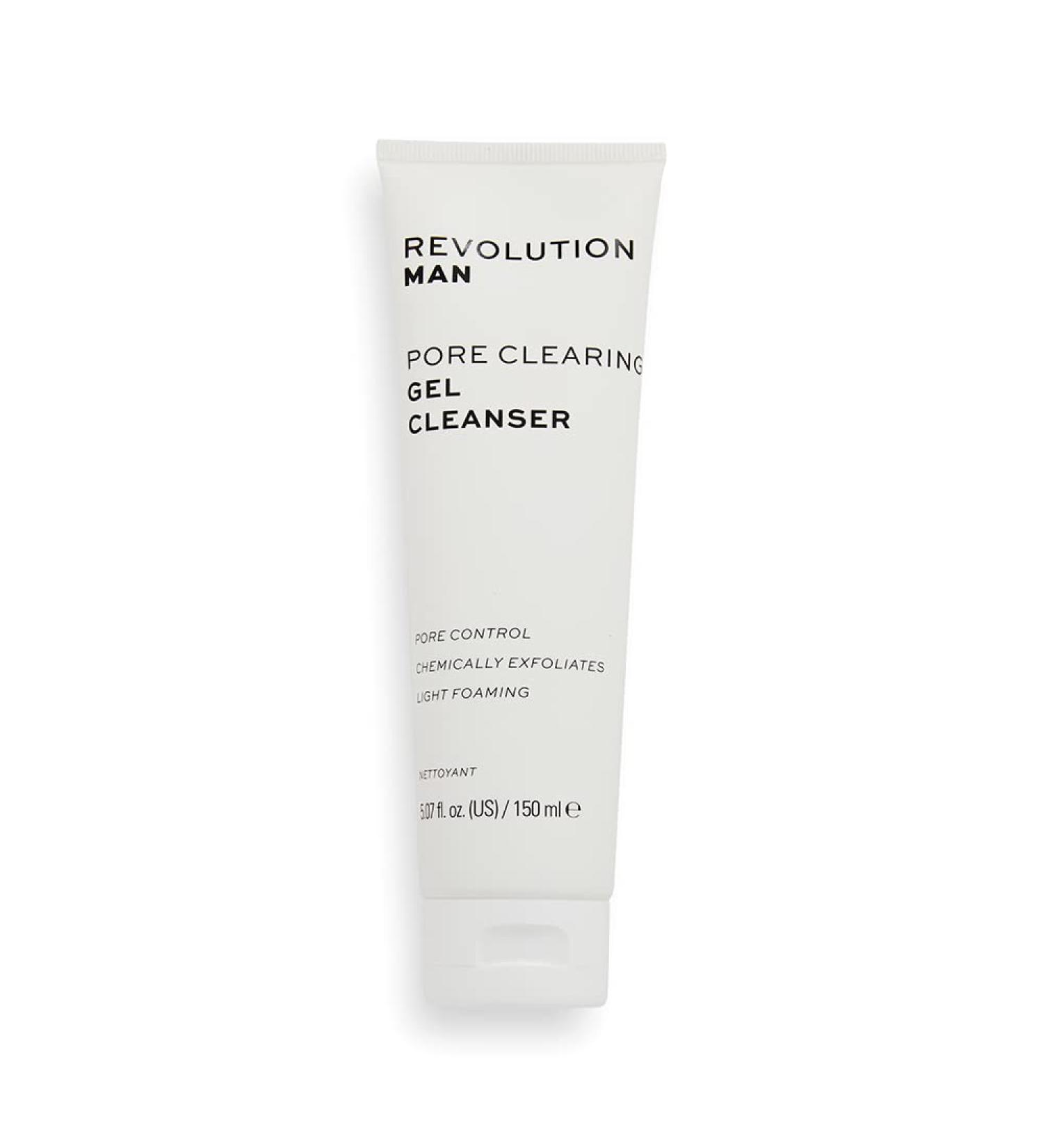 Revolution Man Pore Clearing Gel Cleanser 150ml - Buy Online on GoSupps.com