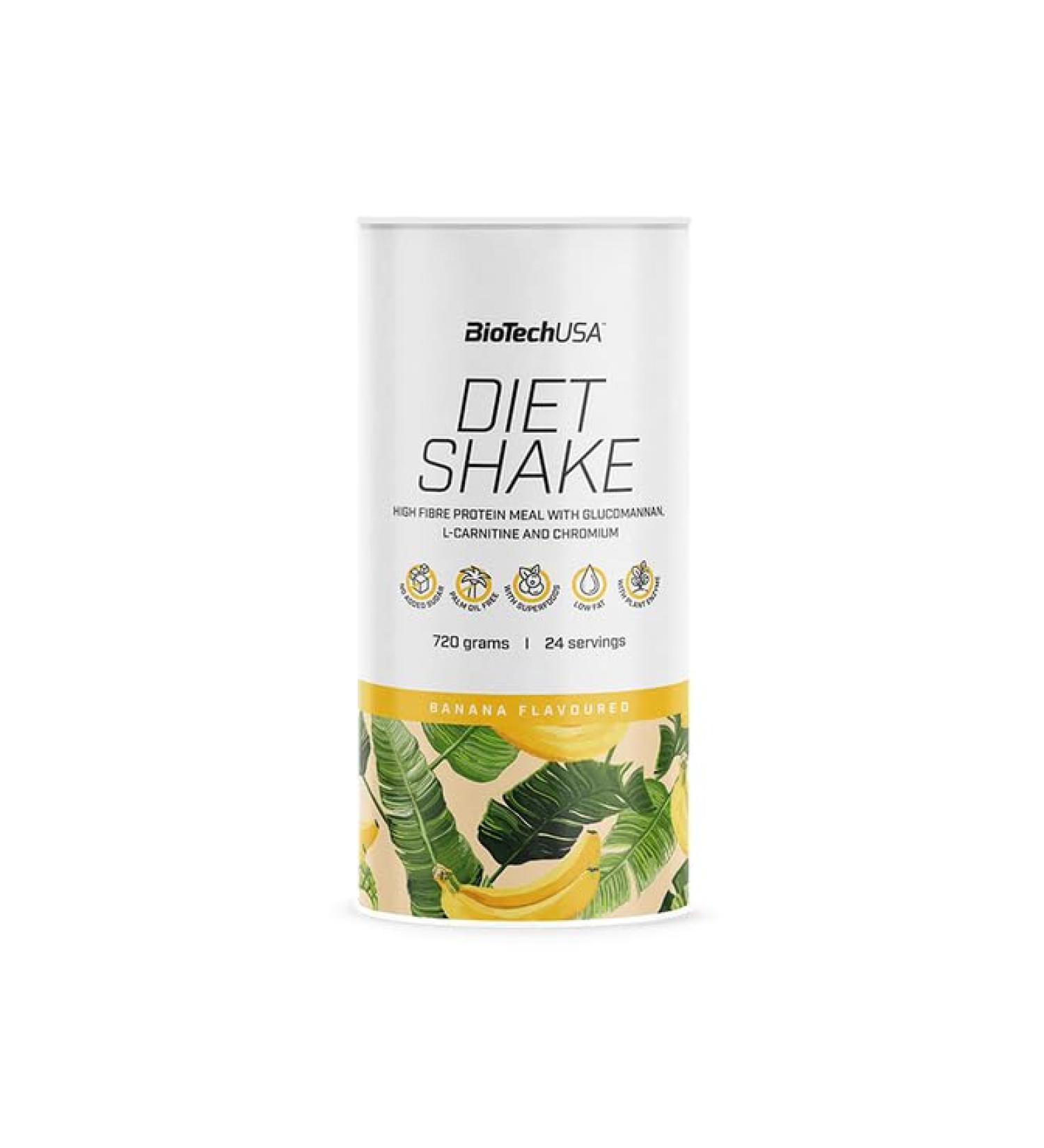 BioTechUSA Diet Shake Meal Replacement Banana Flavor 720g