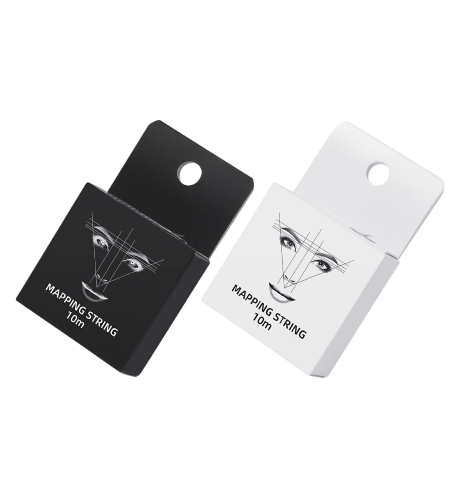 Housoutil 2pcs Ink Paper Eyebrow Measure Tool Simple Eyebrow Mapping Ruler Make up Wire Box - Buy Online on GoSupps.com