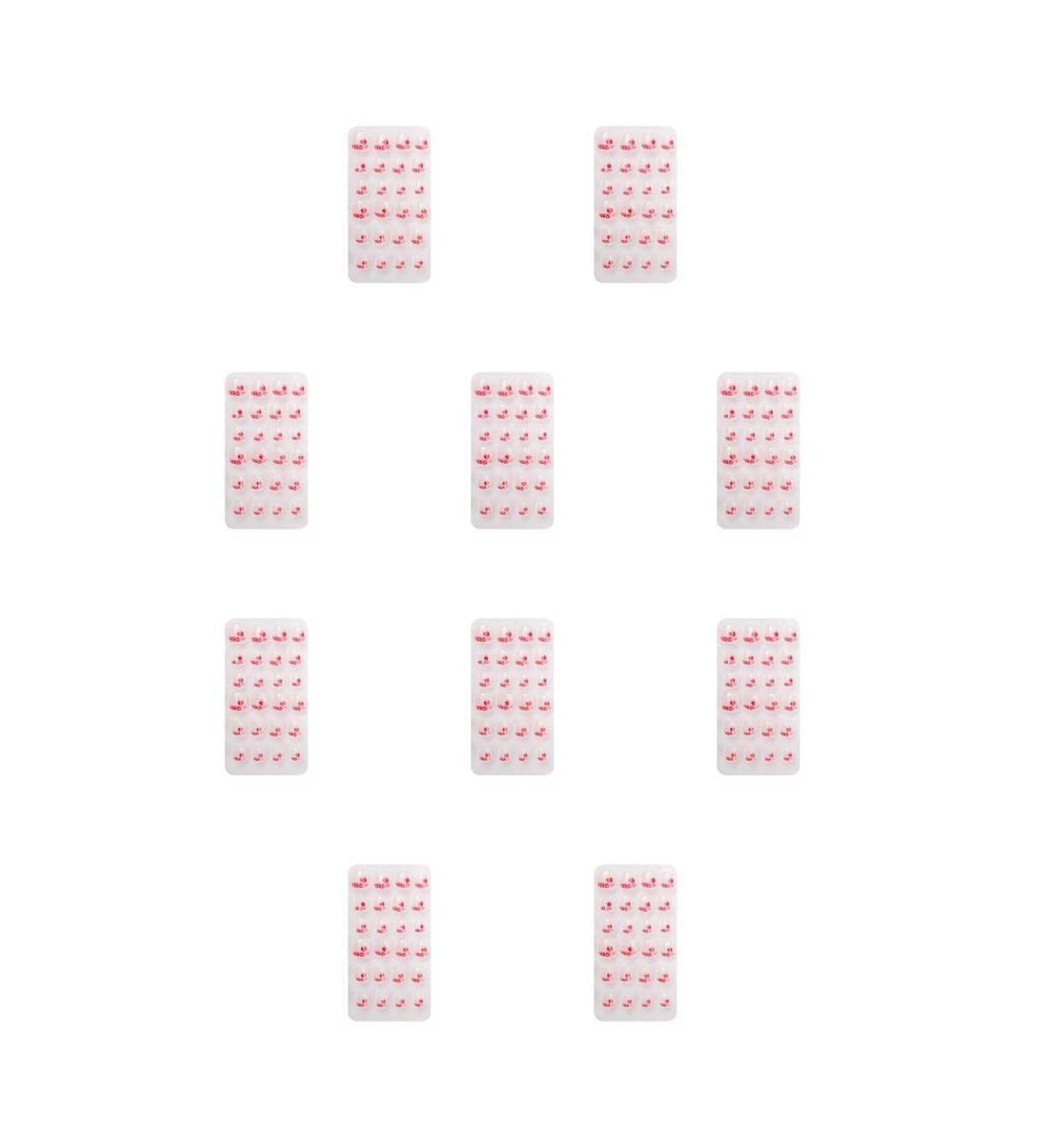 10 Set of 1 Set Christmas Nail Wraps Cartoons Style Toe Adorable False Fingernails Children Art Decals Beauty Tool Manicure - Buy Online on GoSupps.com