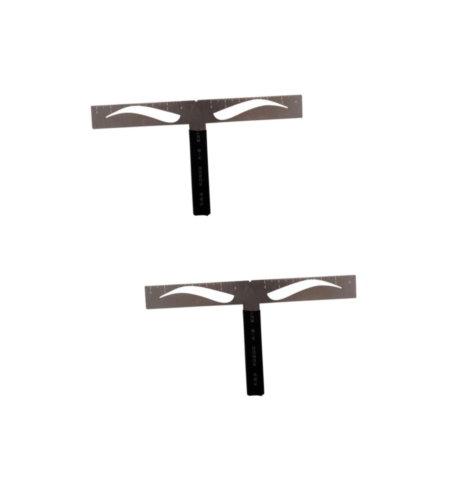 Beavorty 2pcs three-point eyebrow ruler eyebrow drawing tool balance stencil - Buy Online on GoSupps.com