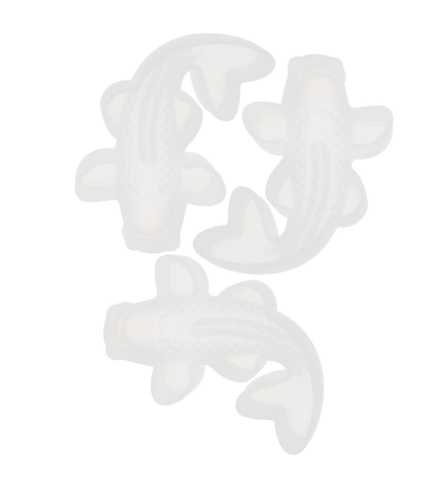 NUOBESTY Silicone Stamps 12 Pcs Carp Silicone Mold Suite 3D Silica Gel White Non Stick Flower Stickers Whitex4pcs 2X4X5.8CMx4pcs - Buy Online on GoSupps.com