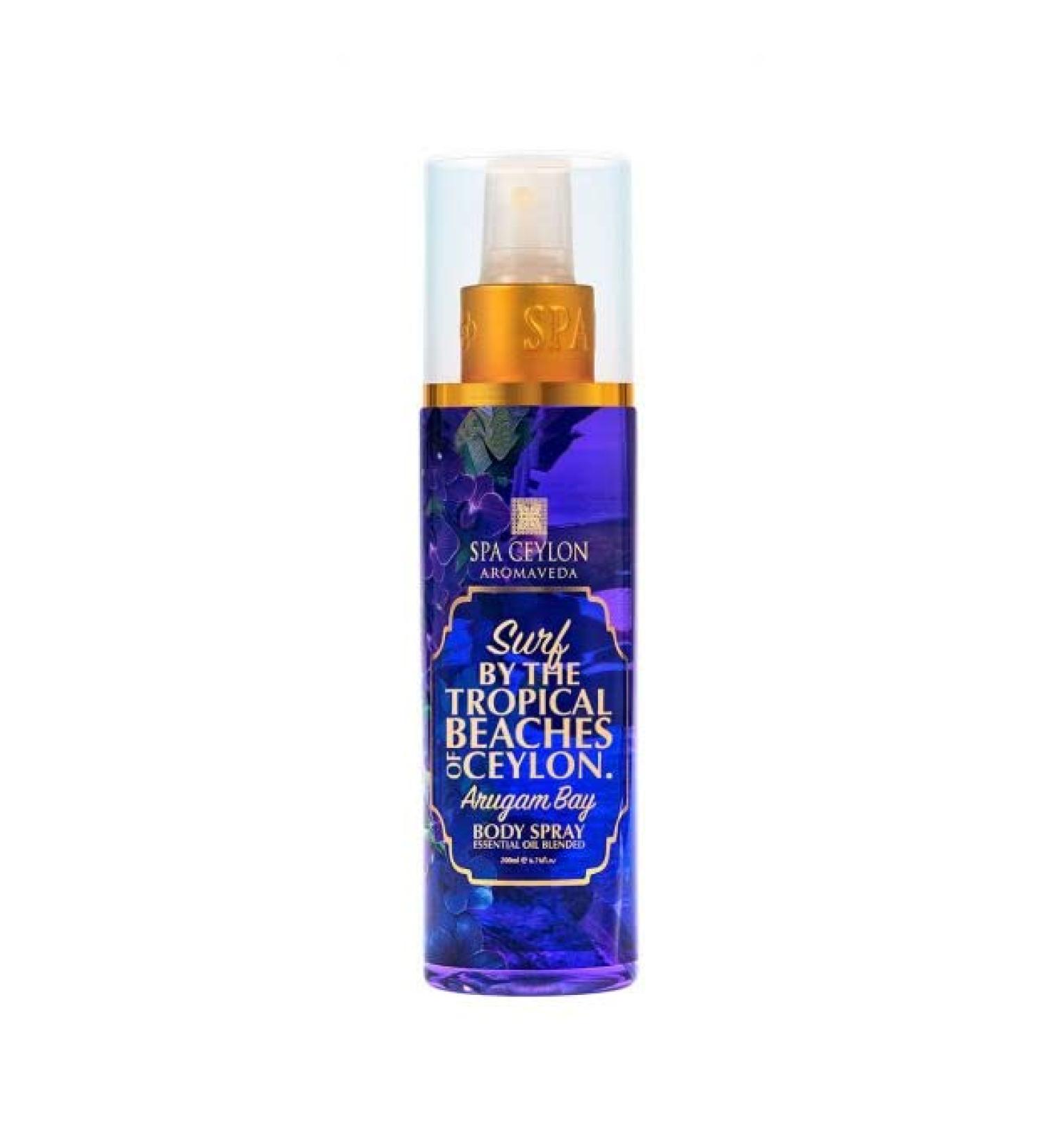 SPA CEYLON Arugam Bay Body Spray for Women | Refreshing Summer Fragrance Spray | Floral Scent 200ml