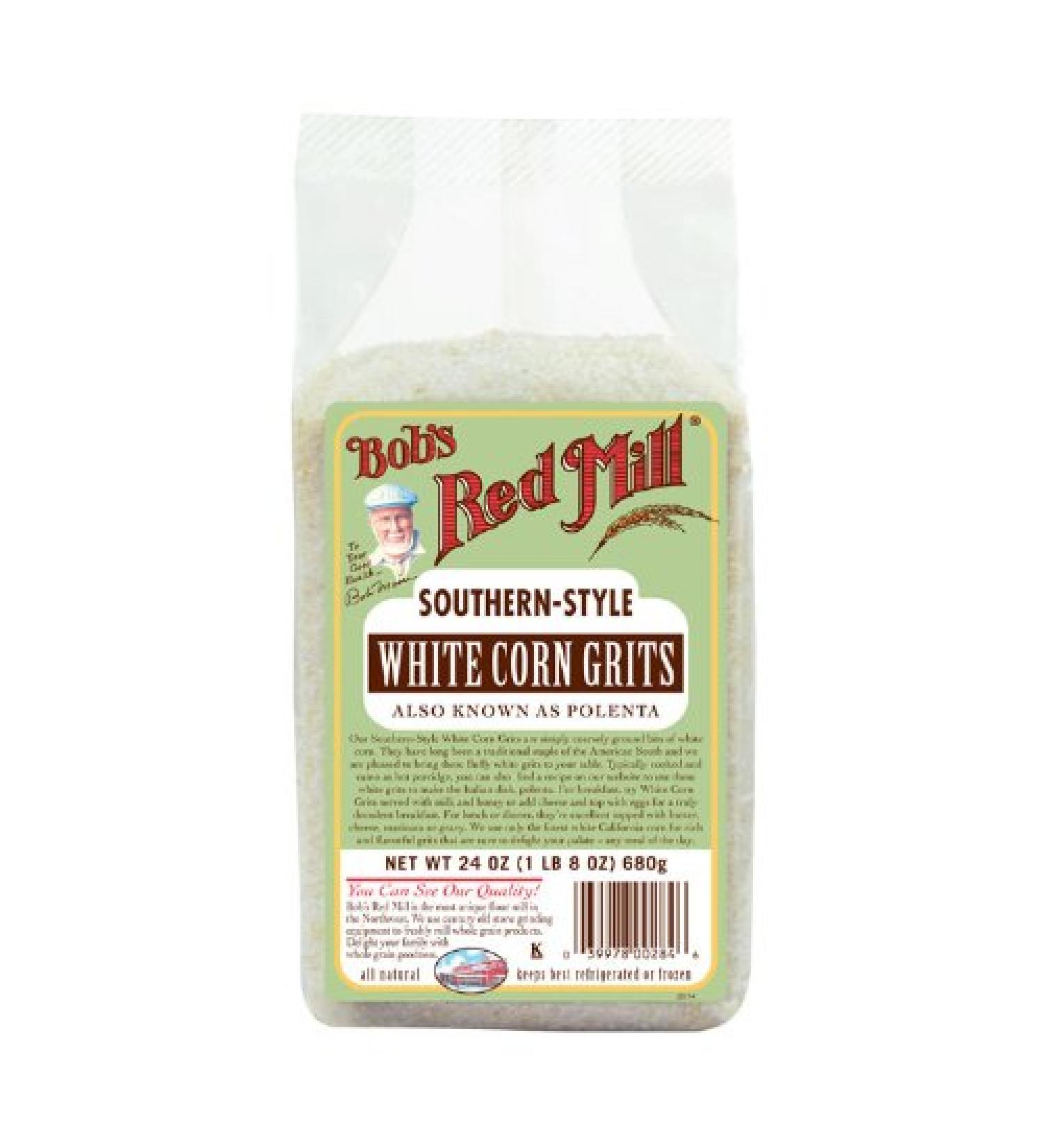 Bob's Red Mill White Corn Grits / Polenta 24 Oz - Pack of 4 | Premium Quality Corn Grits - Buy Online on GoSupps.com
