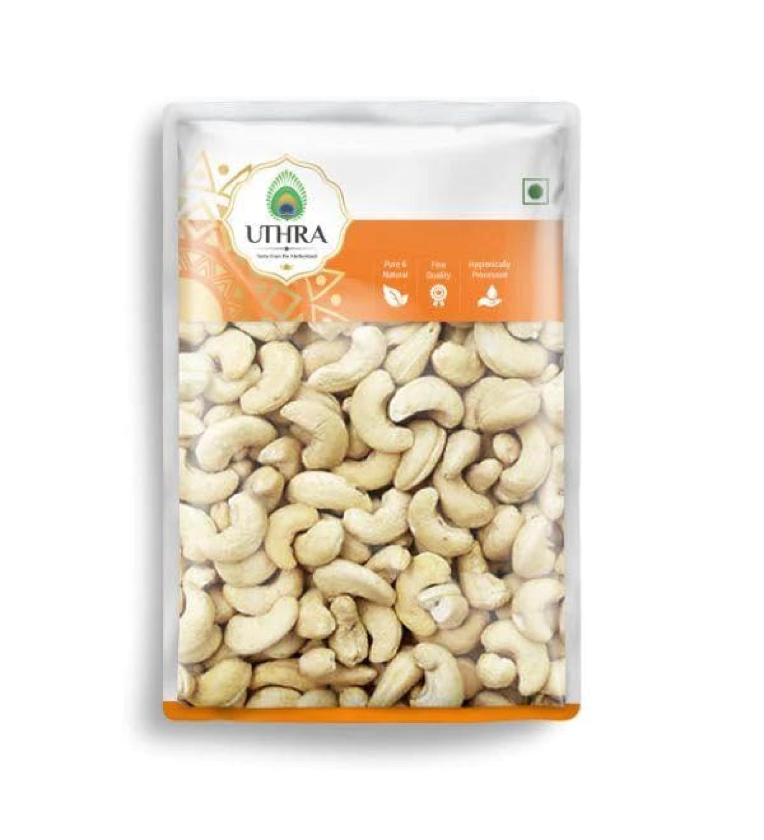 Uthra Jumbo Cashew Nuts - 700g | Whole Cashews | Large Size Superior Taste | Nutrient-Rich Snacking - Buy Online on GoSupps.com