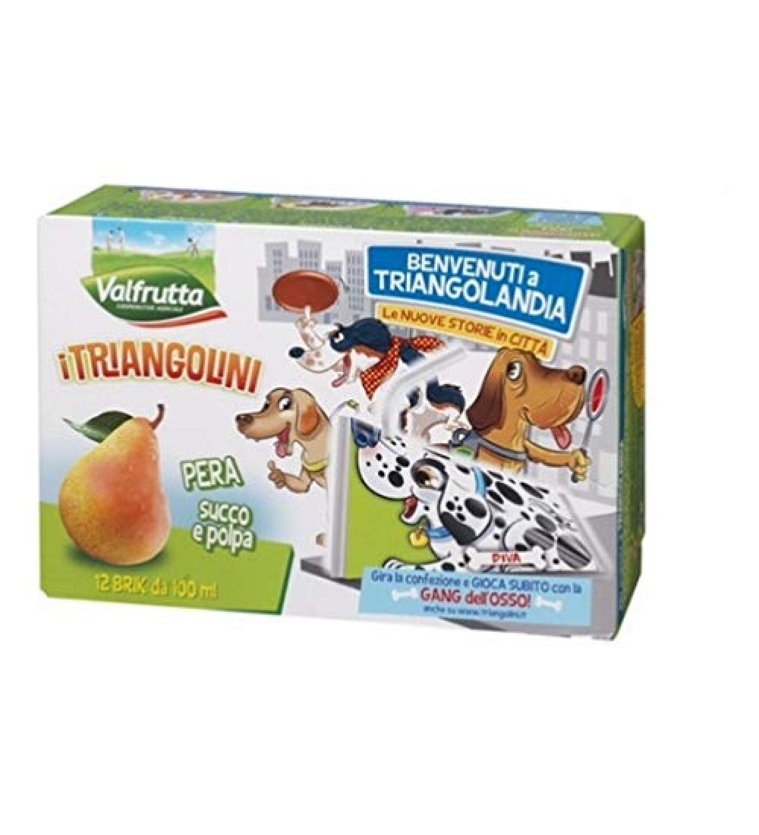 Valfrutta Valfrutta I Triangolini Pera Fruit Juice Pear 8 x 100 ml