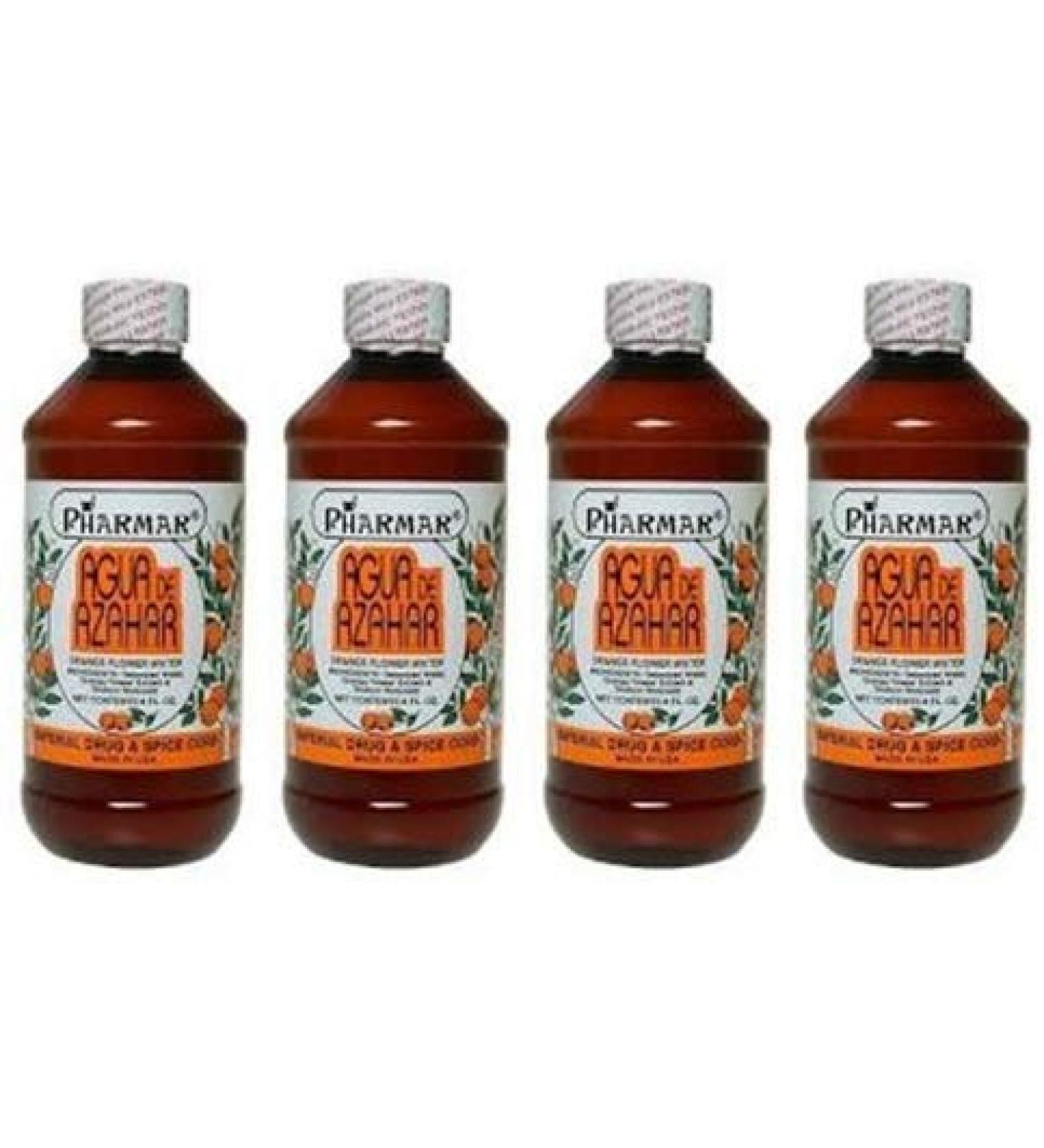 Pharmark Agua De Azahar 8 oz. Orange Flower-Blossom Water 4-Pack - 32 oz. Total - Buy Online on GoSupps.com