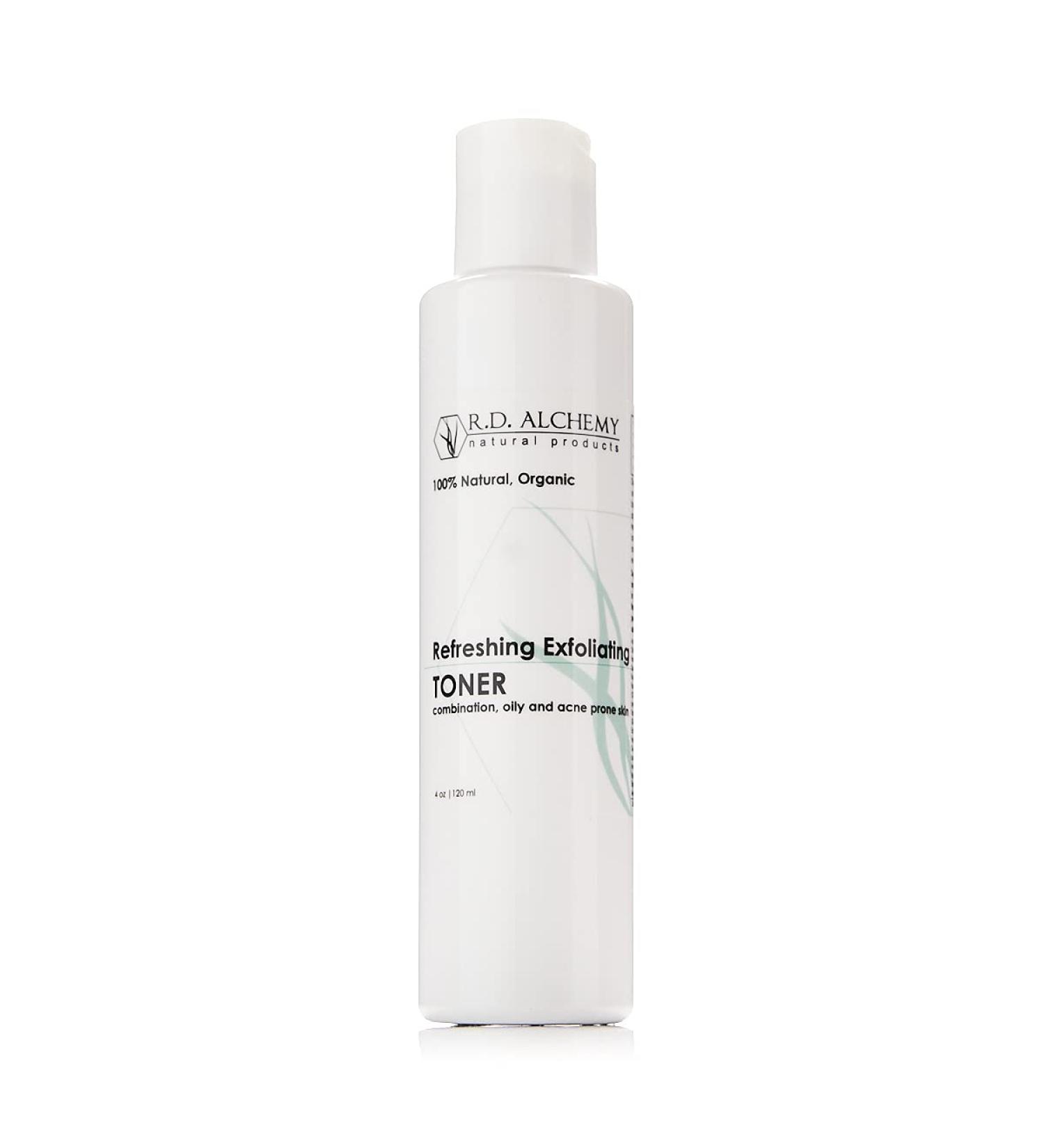 RD Alchemy - 100% Natural & Organic Refreshing Exfoliating Toner - Witch Hazel & Salicylic Acid Exfoliate Freshen & Brighten Skin - Perfect for Acne Prone & Oily Skin Types. - Buy Online on GoSupps.com