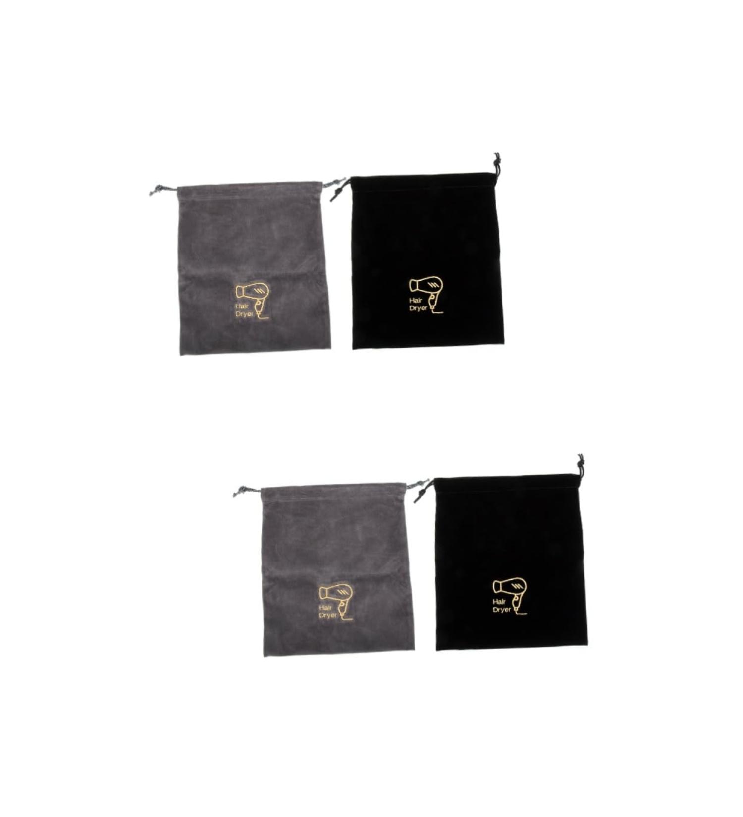 Beavorty 4 Pcs Hair Dryer Bag Storage Bags Makeup Travel Containers Drawstring Pouches Velvet Bag Household - Buy Online on GoSupps.com