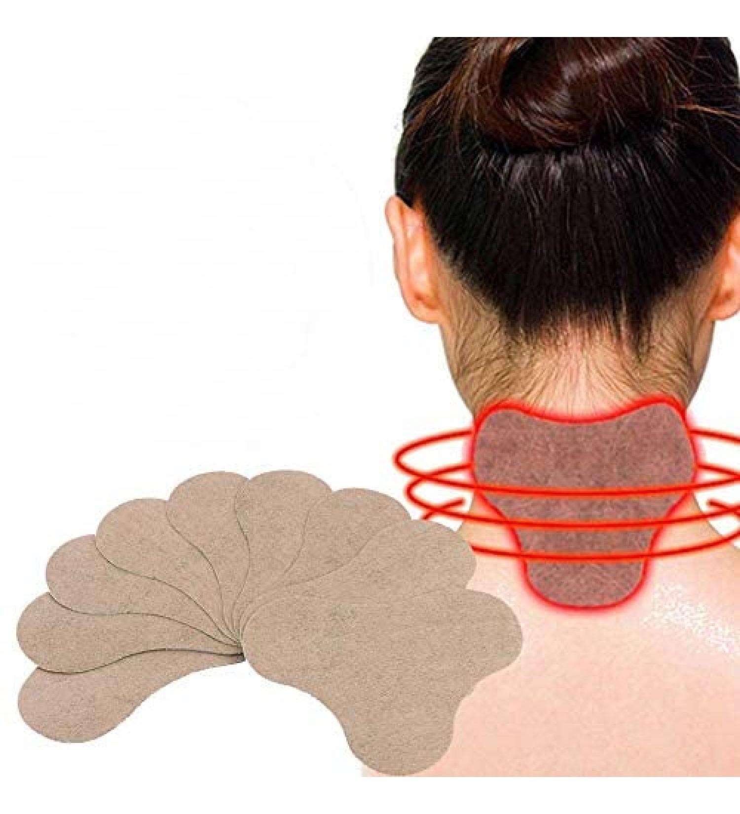 10 Pieces Self-Heating Cervical Spine Moxibustion Patch for Pain Relief - Wormwood Joint Neck Back & Leg Fatigue Relief - Buy Online on GoSupps.com